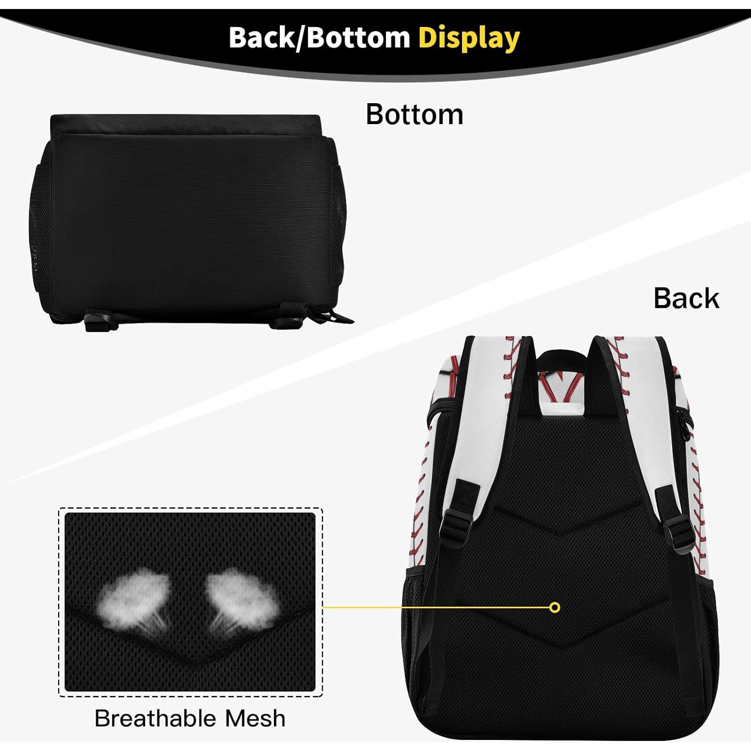 Mochila Enfriadora Aislada xigua Rayas Béisbol 33x20x43cm