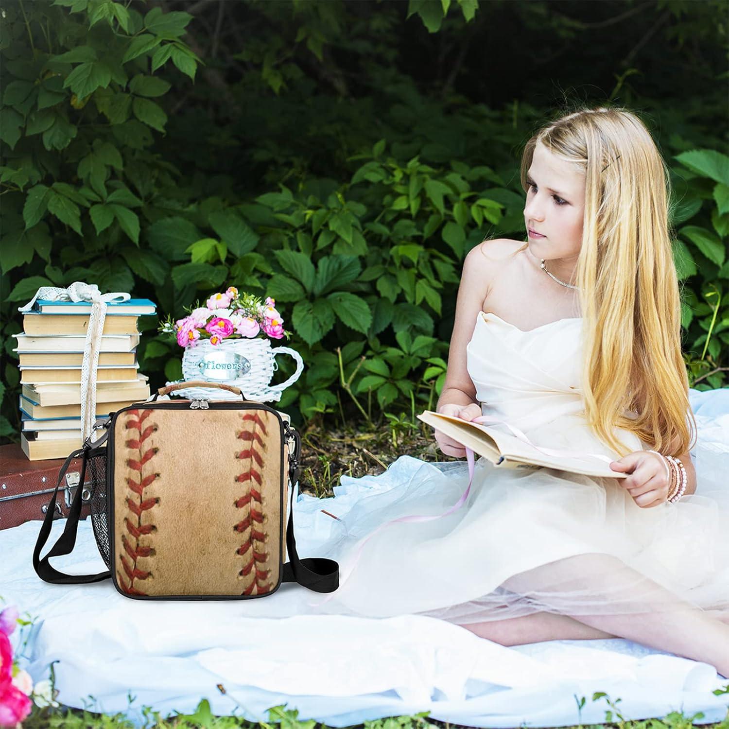 Caja de Almuerzo Aislada Pardick para Niños Béisbol 26.7x8.9x24.1 cm