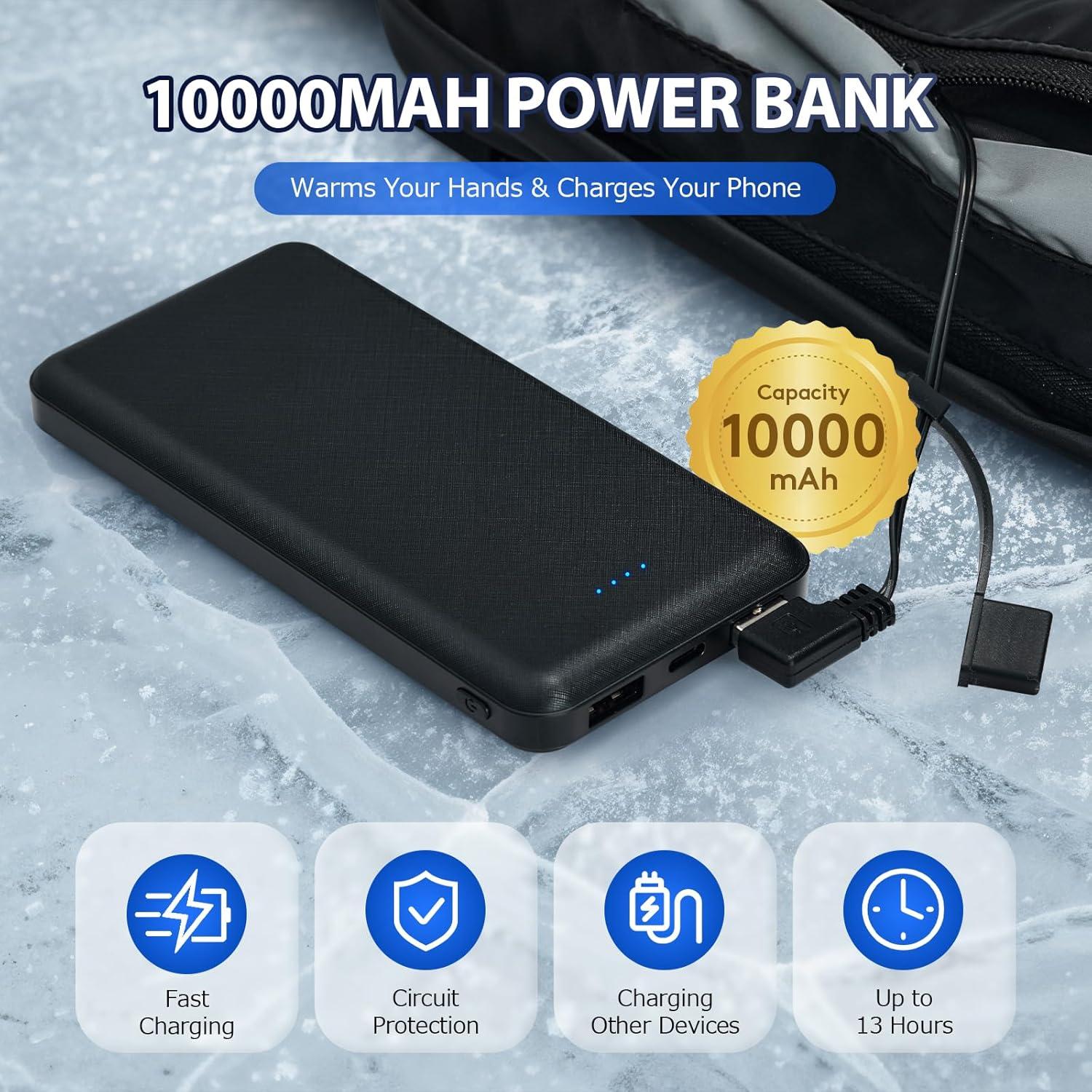 Calentador de Manos Recargable Chemotex 10000mAh 3 Temperaturas