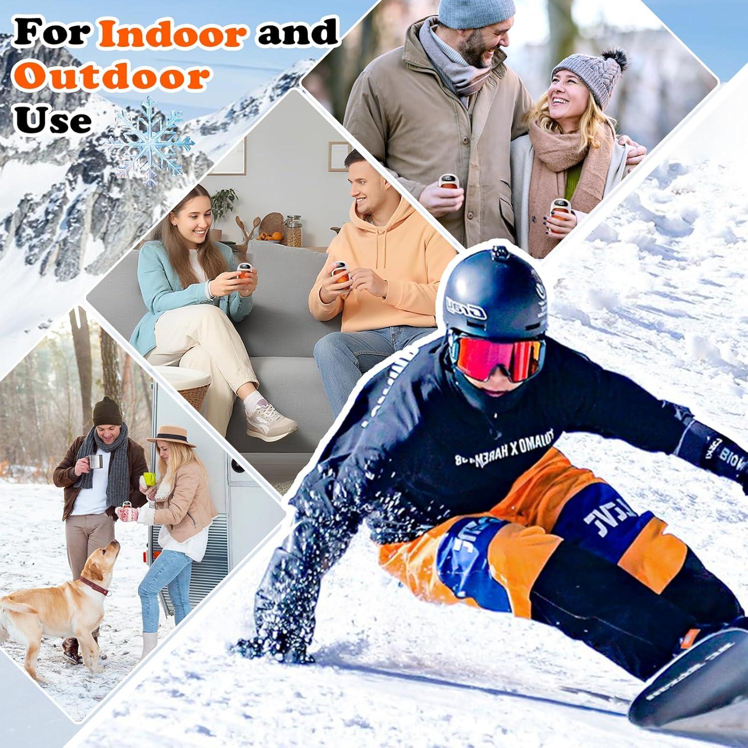 Calentador de Manos Recargable Taiofan TK05 - 2 Paquete, USB, 4 Niveles