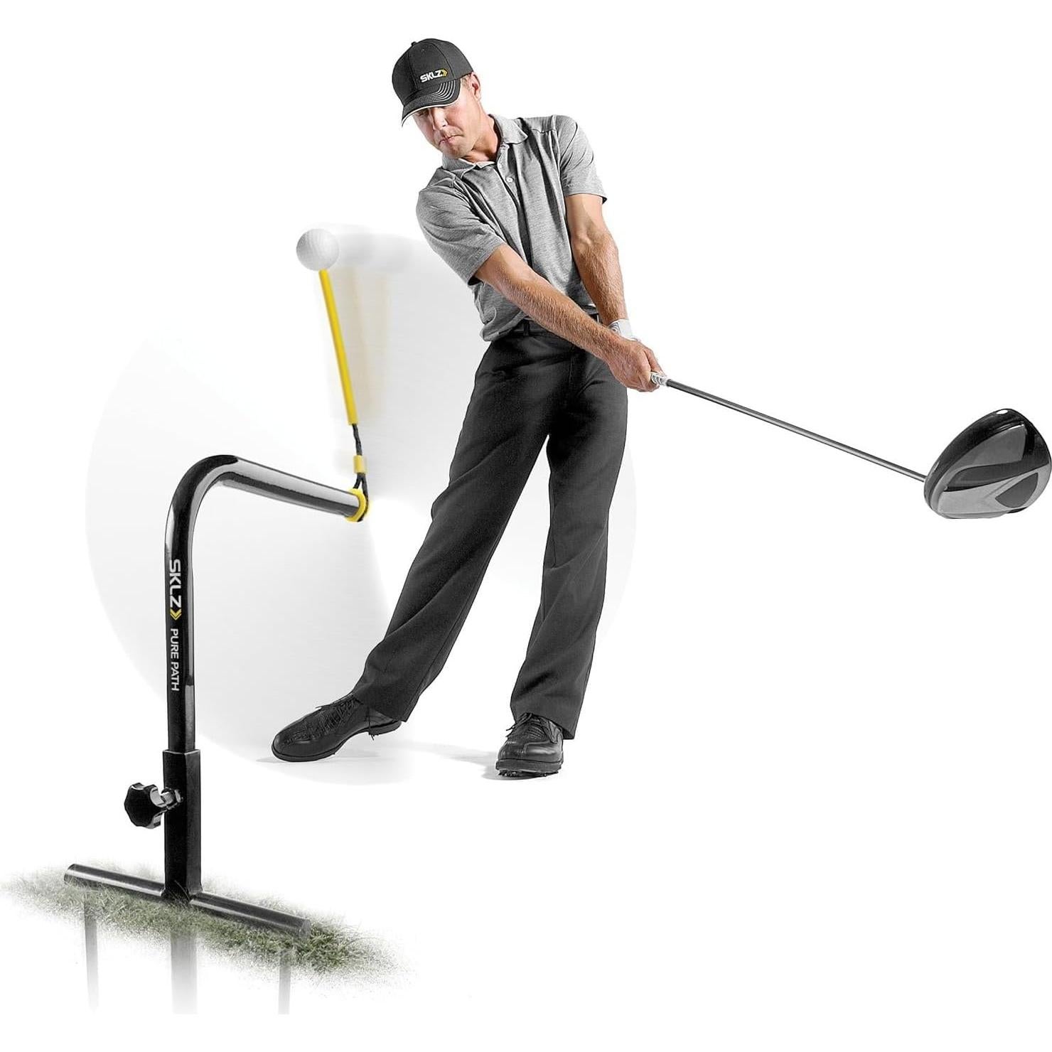 Entrenador de Swing de Golf SKLZ Pure Path Grande Amarillo