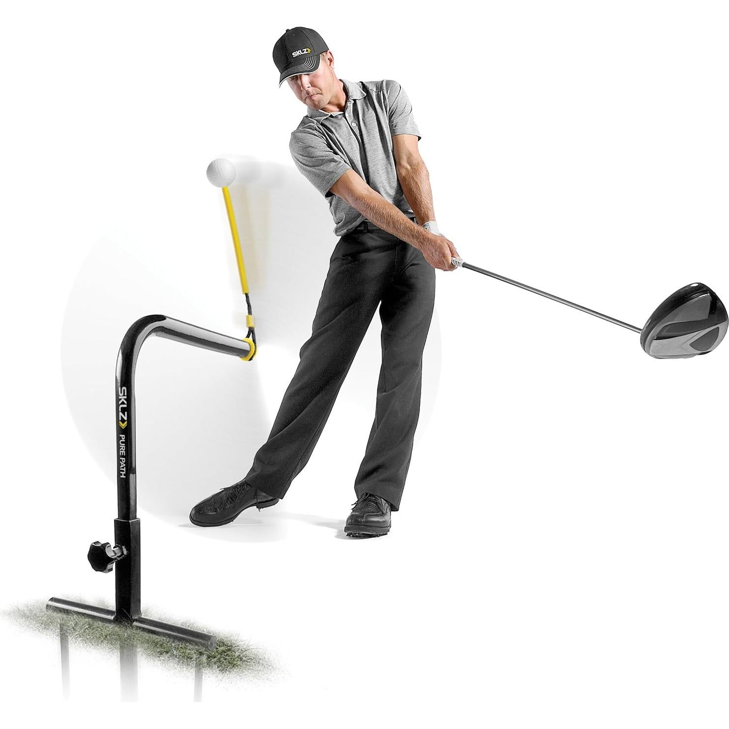 Entrenador de Swing de Golf SKLZ Pure Path Grande Amarillo