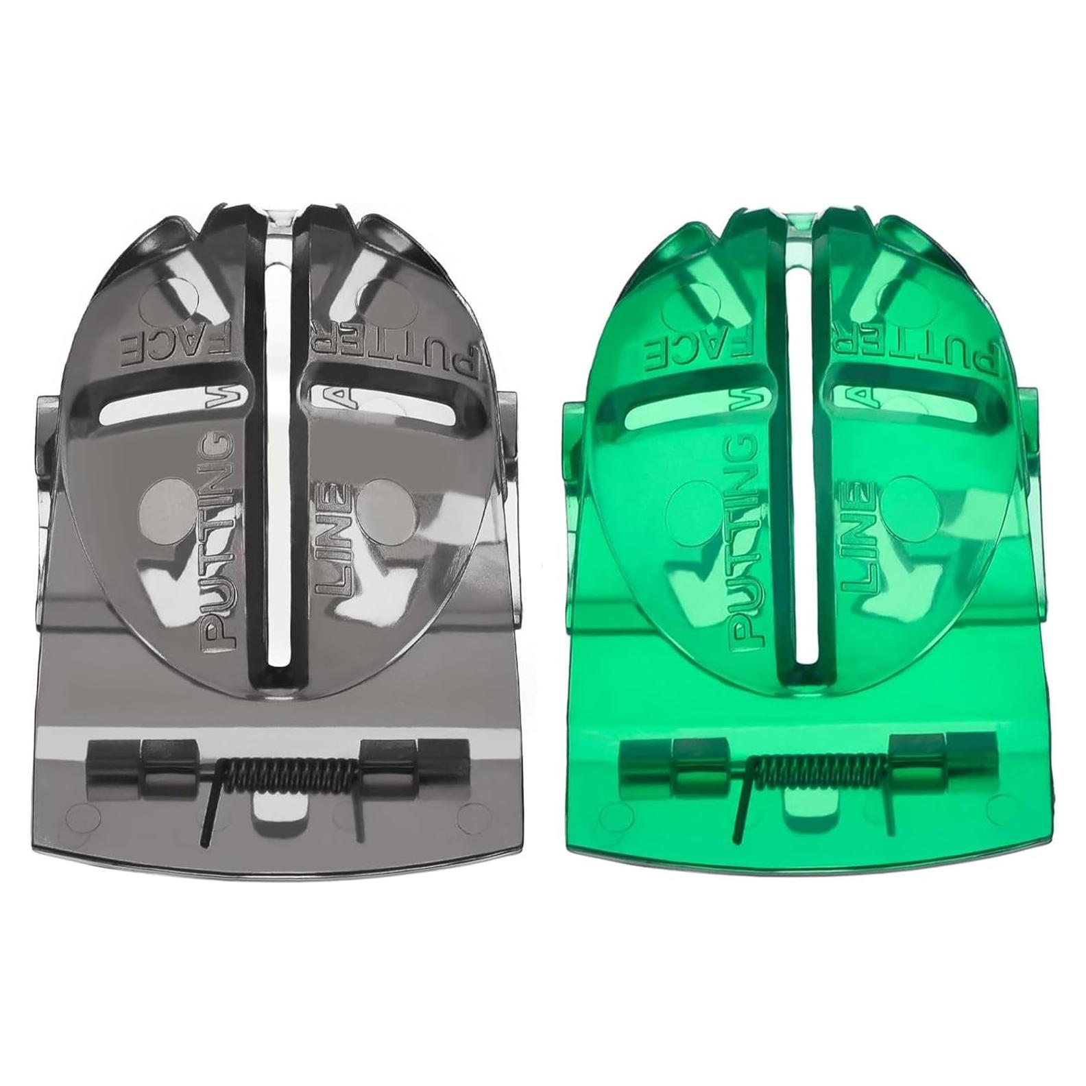 2 Paquete Marcadores de Pelota de Golf Clkin Verde y Negro