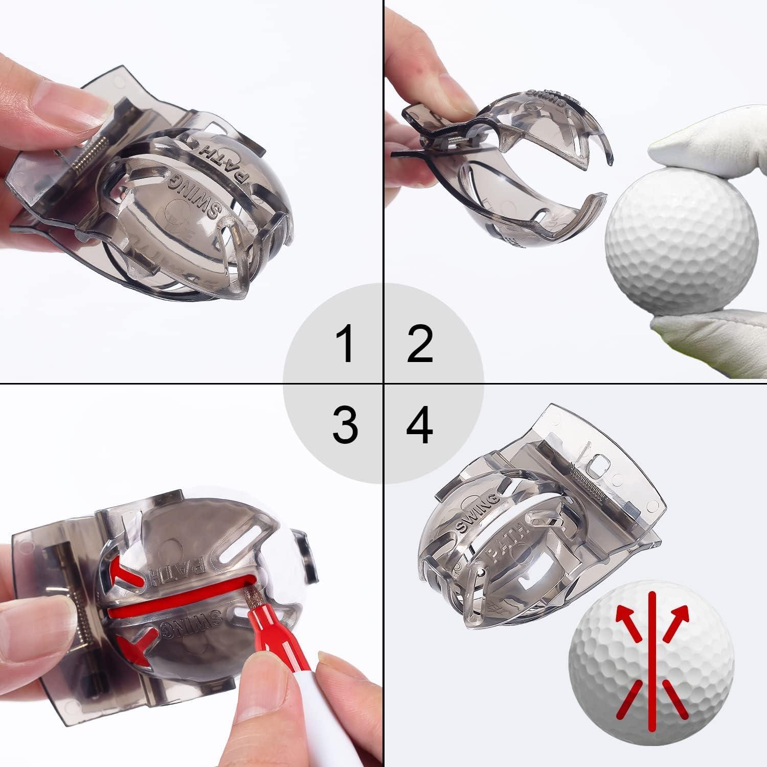 2 Paquete Marcadores de Pelota de Golf Clkin Verde y Negro