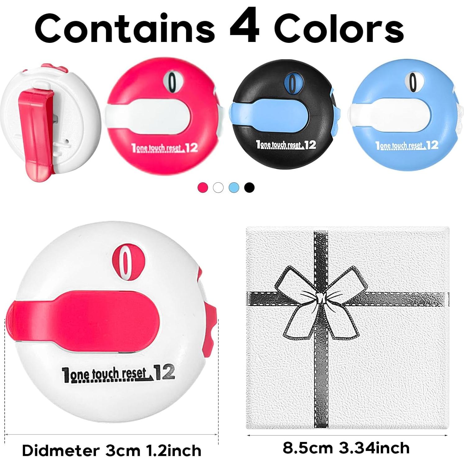 Contador de Puntuaciones de Golf Chairleiro - Set de 4 Mini Contadores