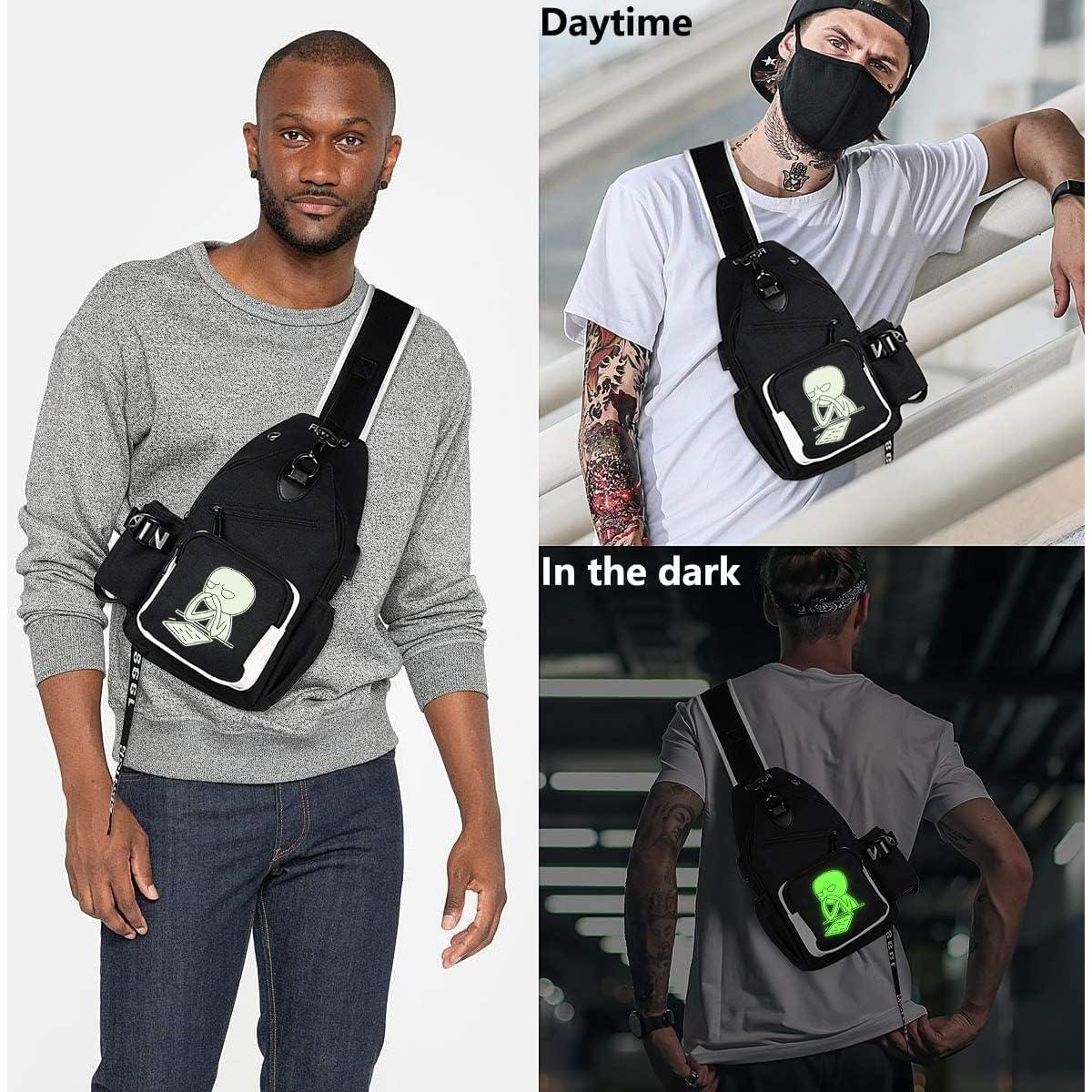 Bolsa Cruzada Luminosa Xinveen 33x18 cm Multifuncional