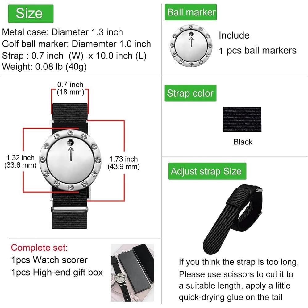 Contador de Puntuaciones de Golf Yoxojv Tee Mark Unisex