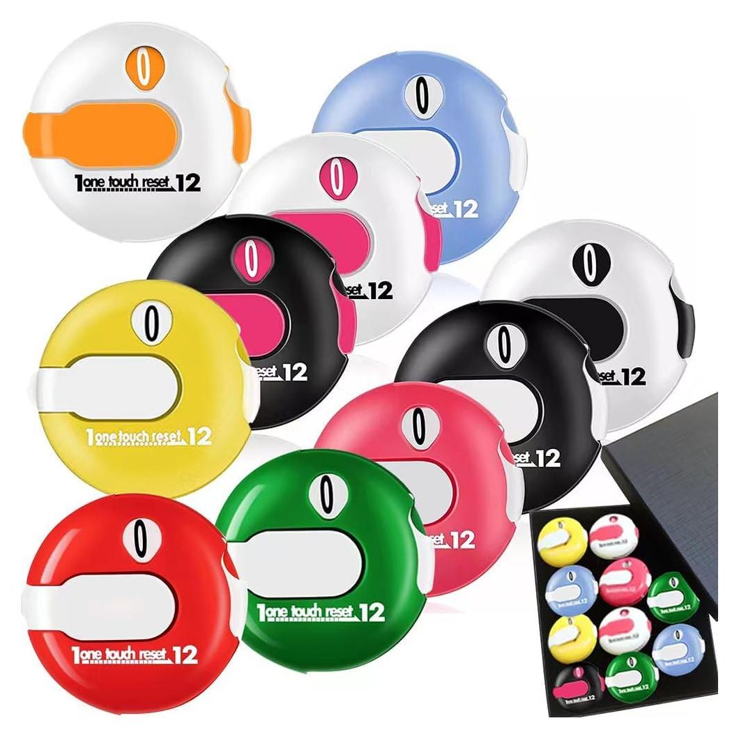 Conjunto de 10 Contadores de Puntuación de Golf Rideontogo
