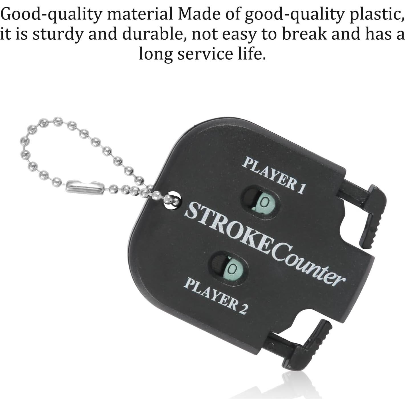 Contador de Golpes de Golf PEUTIER - 2 Piezas, Negro