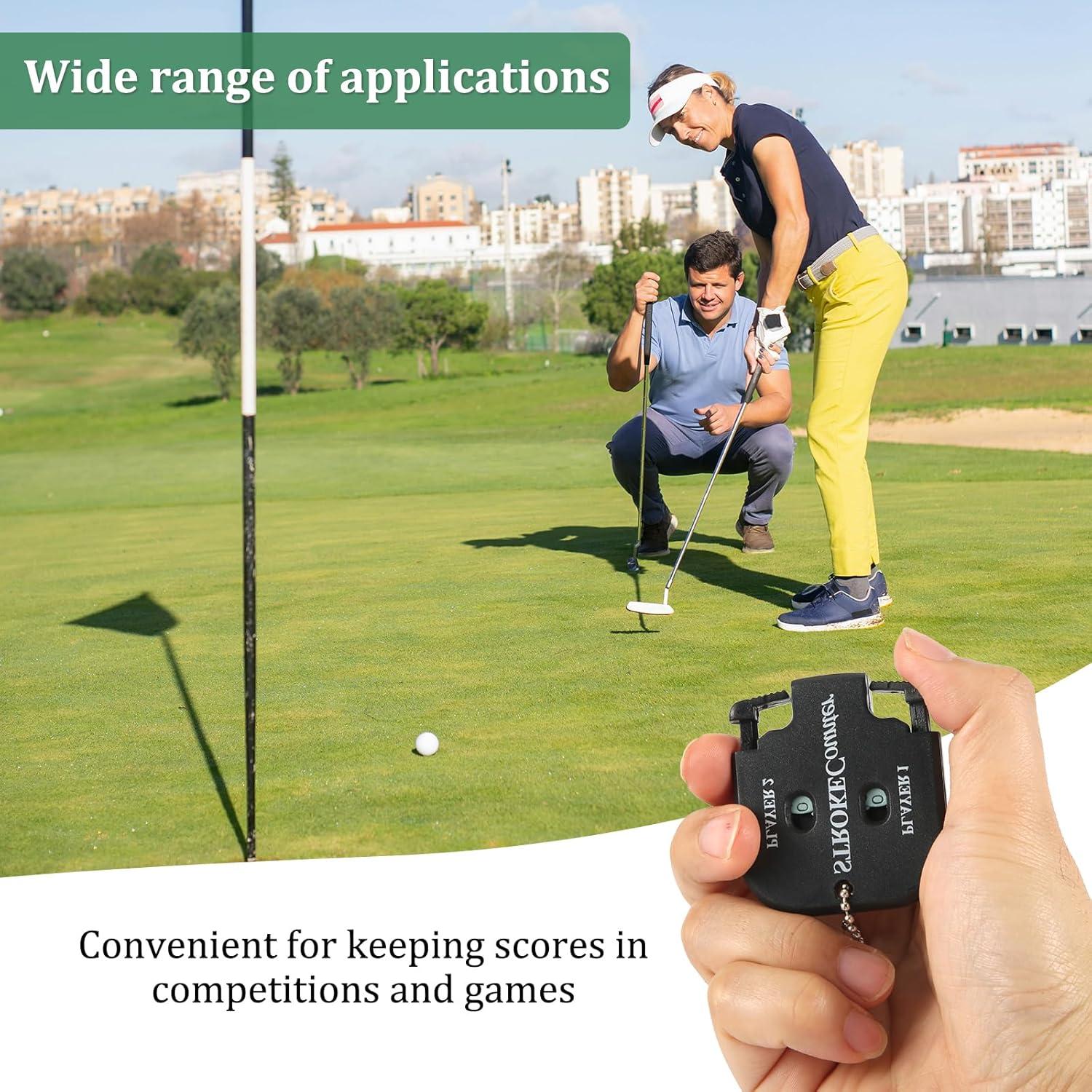 Contador de Golpes de Golf PEUTIER - 2 Piezas, Negro