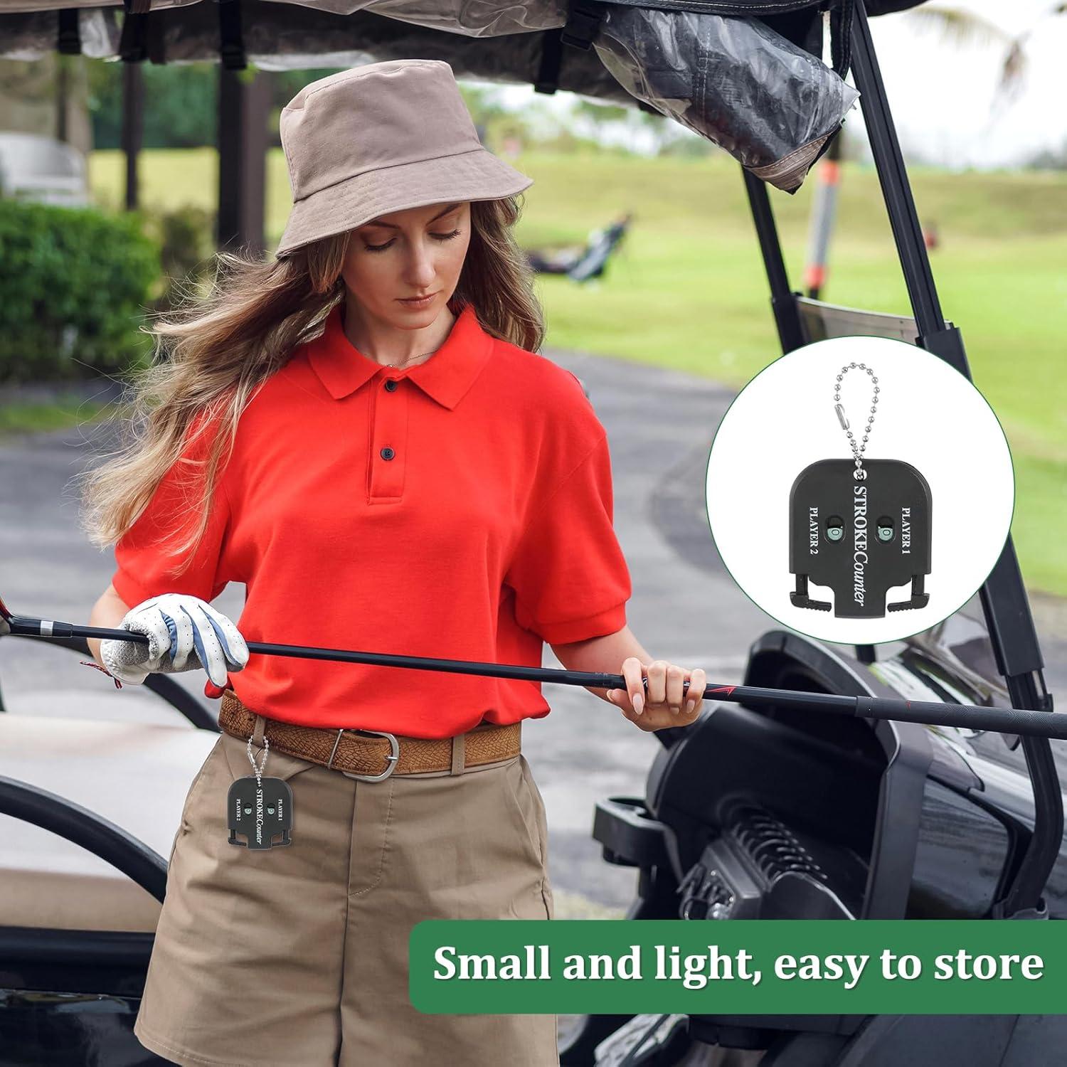 Contador de Golpes de Golf PEUTIER - 2 Piezas, Negro