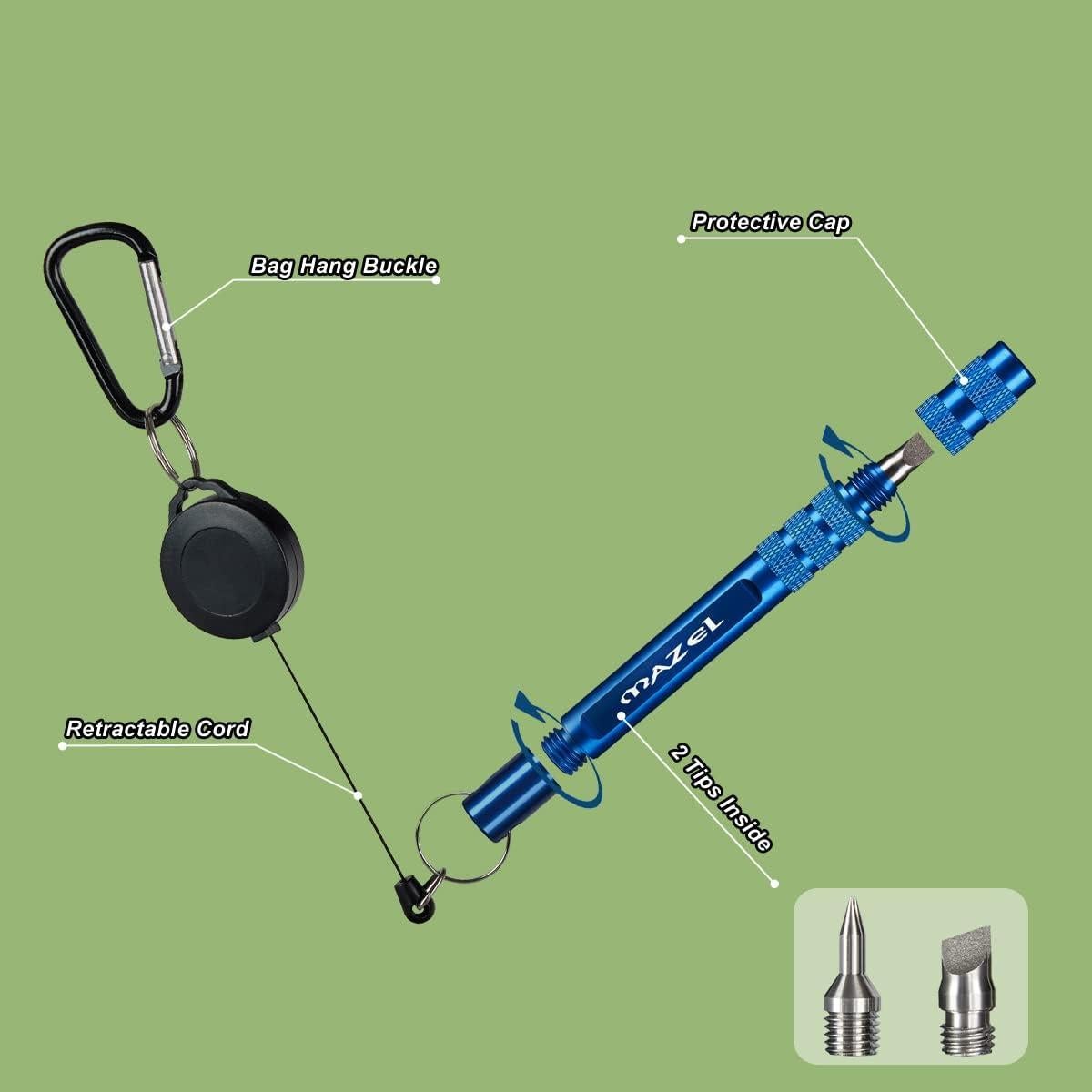 Afilador de Ranuras de Palos de Golf MAZEL - 3 en 1, Aluminio