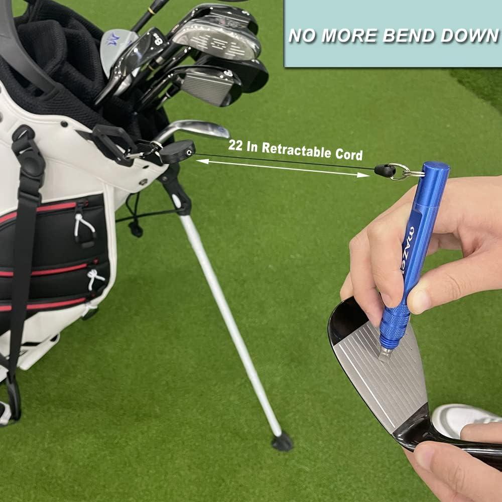 Afilador de Ranuras de Palos de Golf MAZEL - 3 en 1, Aluminio