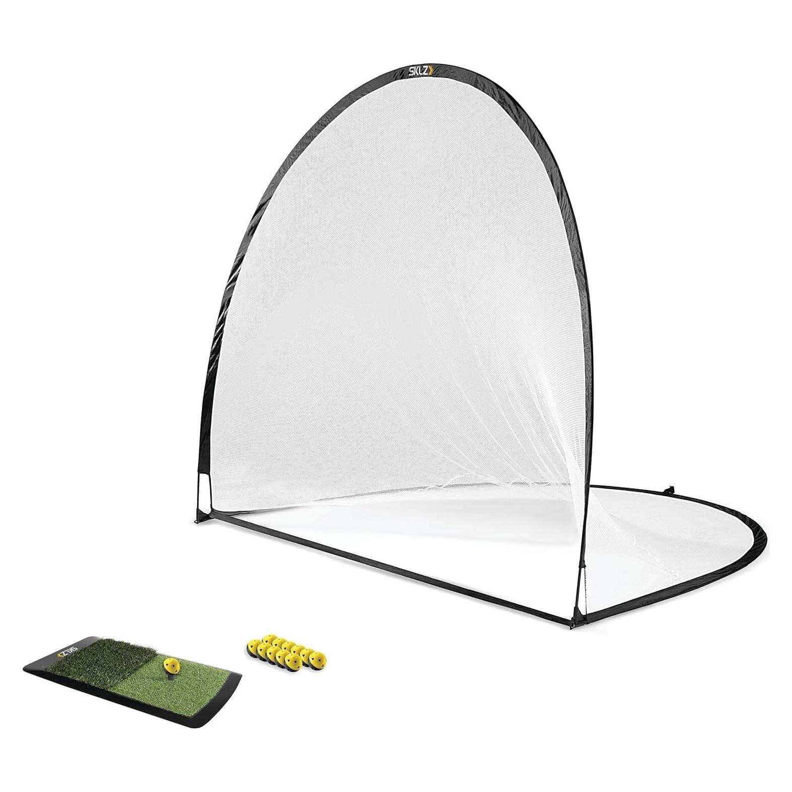 Kit de Golf en Casa SKLZ con Red 2.13m, Pelotas y Plataforma