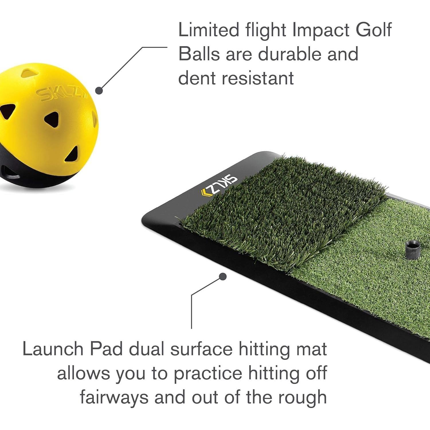 Kit de Golf en Casa SKLZ con Red 2.13m, Pelotas y Plataforma
