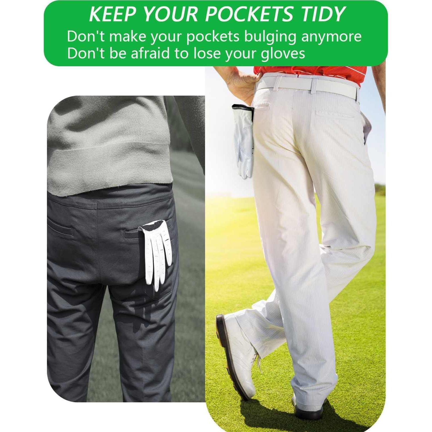 Clip para Guantes de Golf BUMOVE - Soporte Ventilado Negro