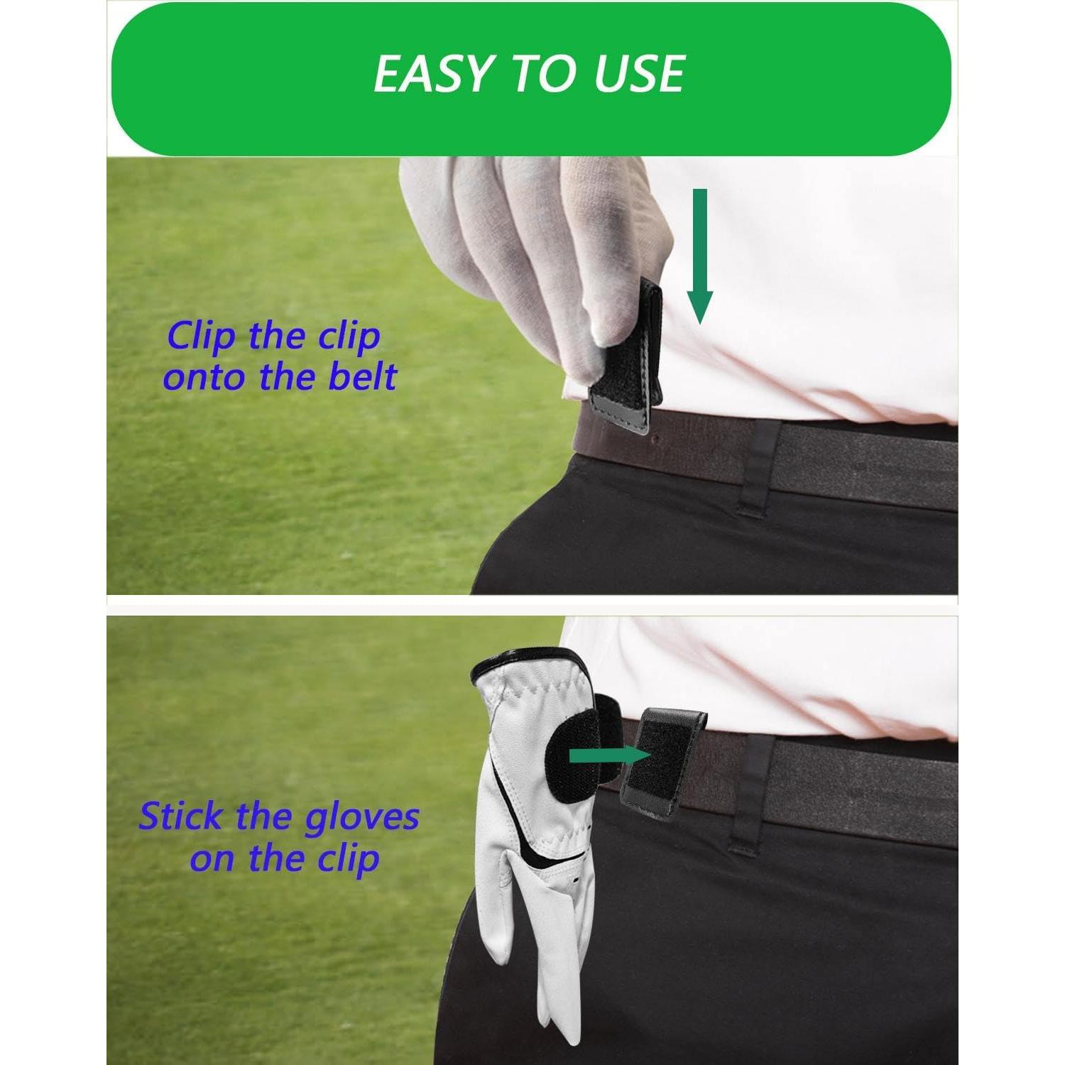 Clip para Guantes de Golf BUMOVE - Soporte Ventilado Negro