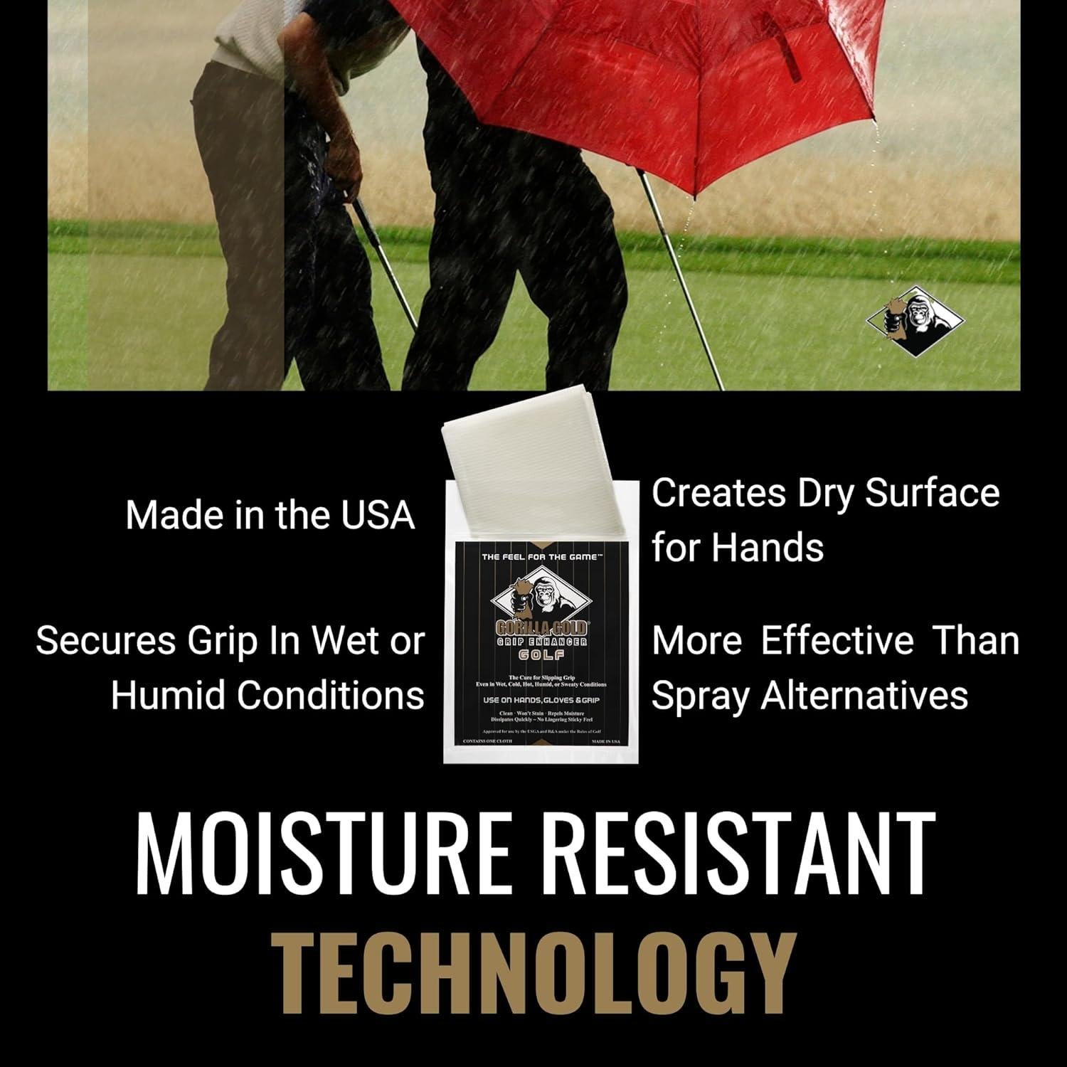 Mejorador de Agarre Gorilla Gold - Paquete de 3 Toallas