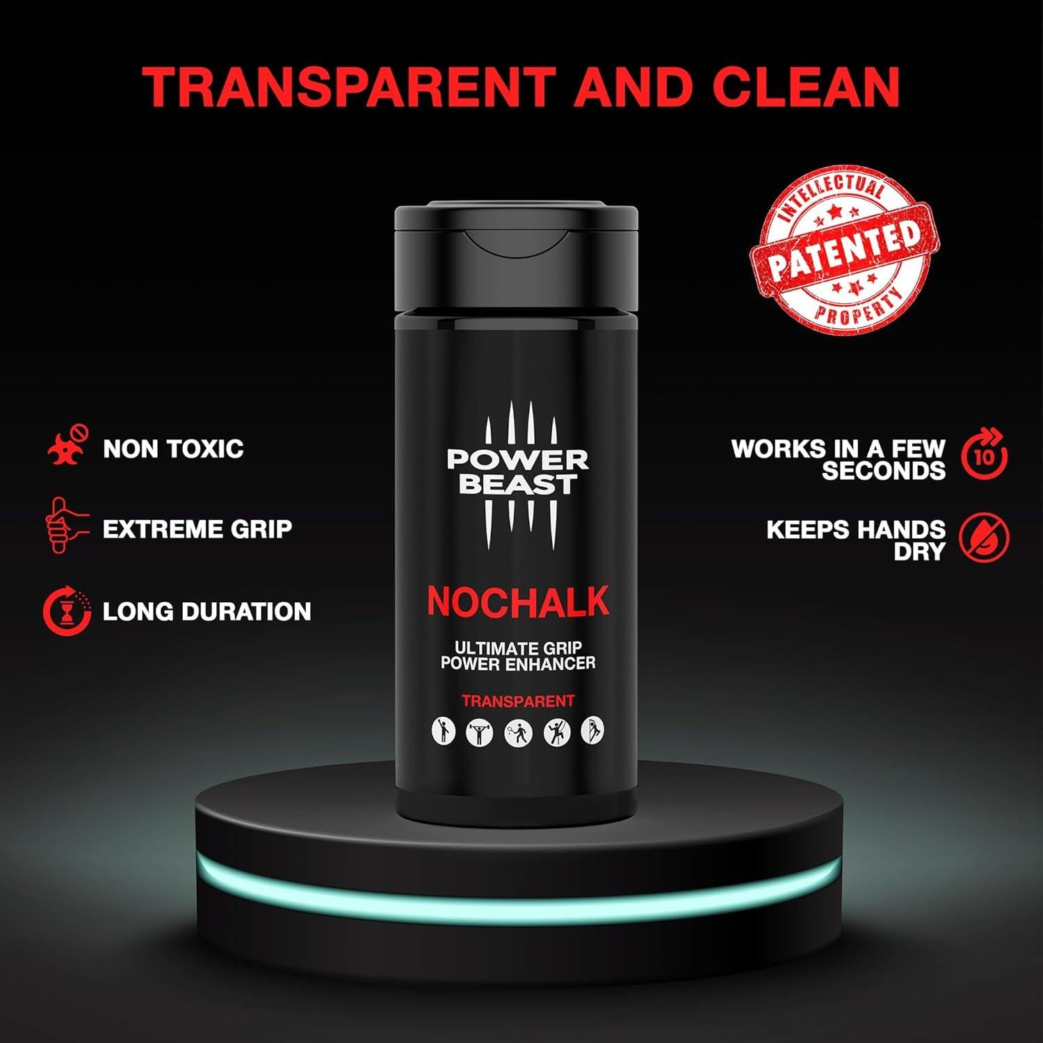 Mejorador de Agarre Power Beast NOCHALK 10g - Transparente