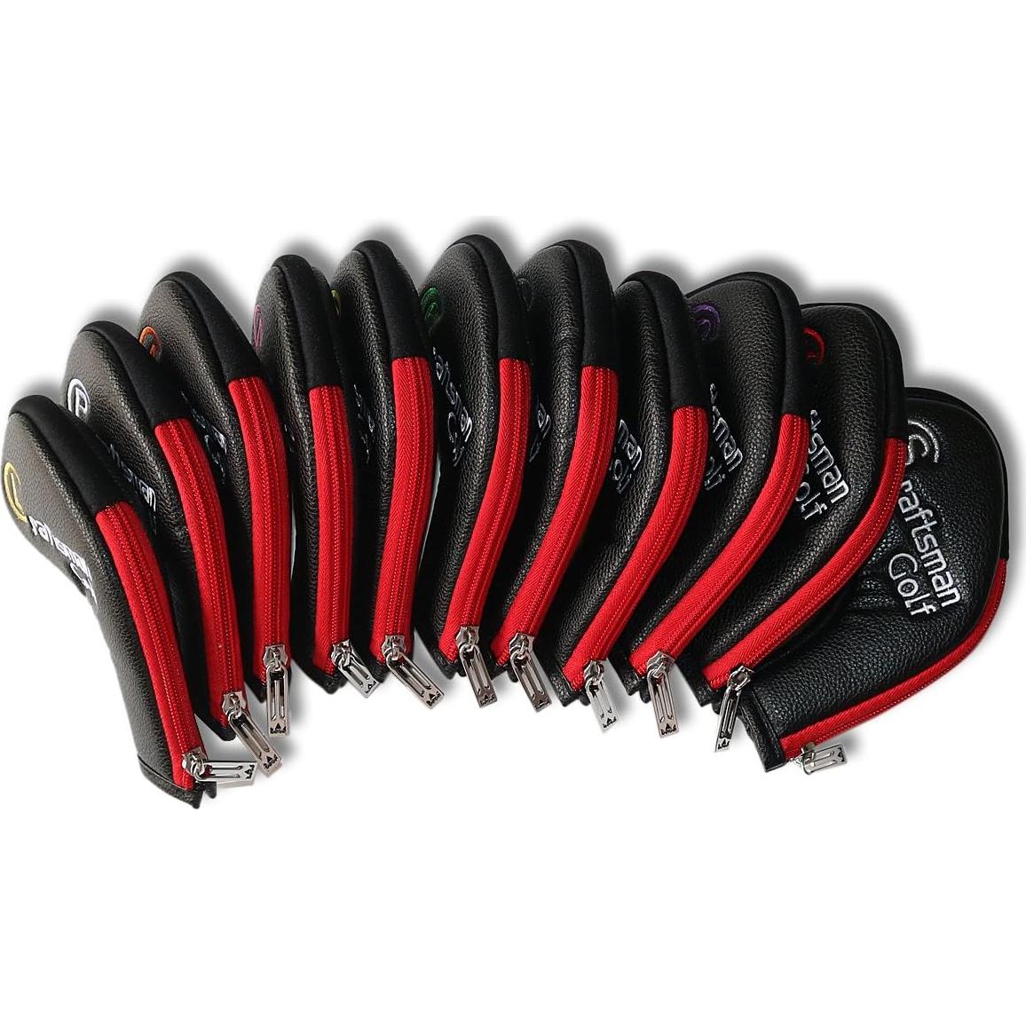Set de 11 Cubiertas de Hierro CRAFTSMAN GOLF - Cuero Sintético Negro