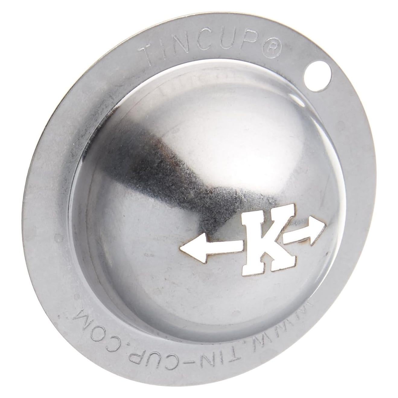 Stencil de Bola de Golf Taza de Tin - Acero Inoxidable