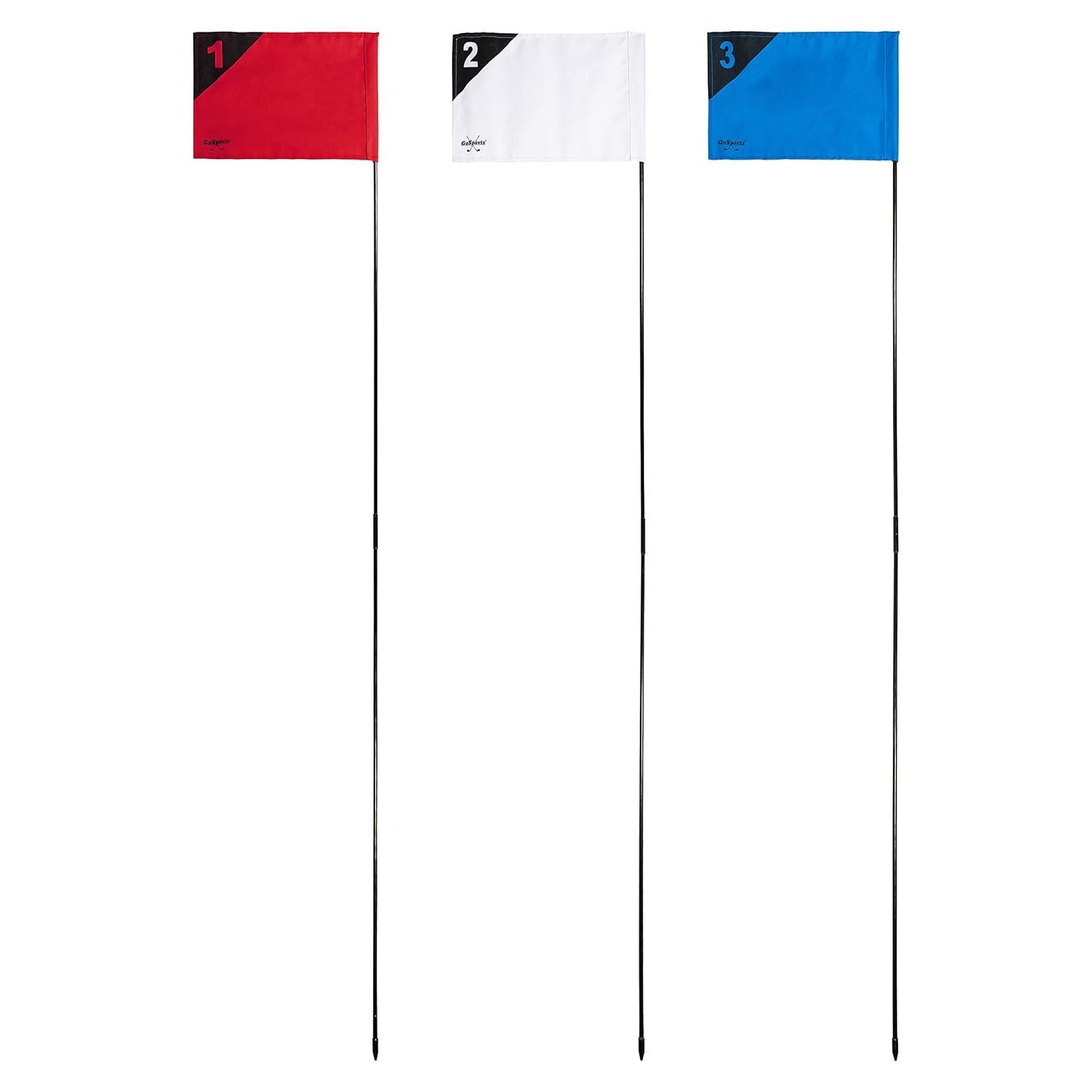 Banderas de Golf GoSports Paquete de 3 para Práctica