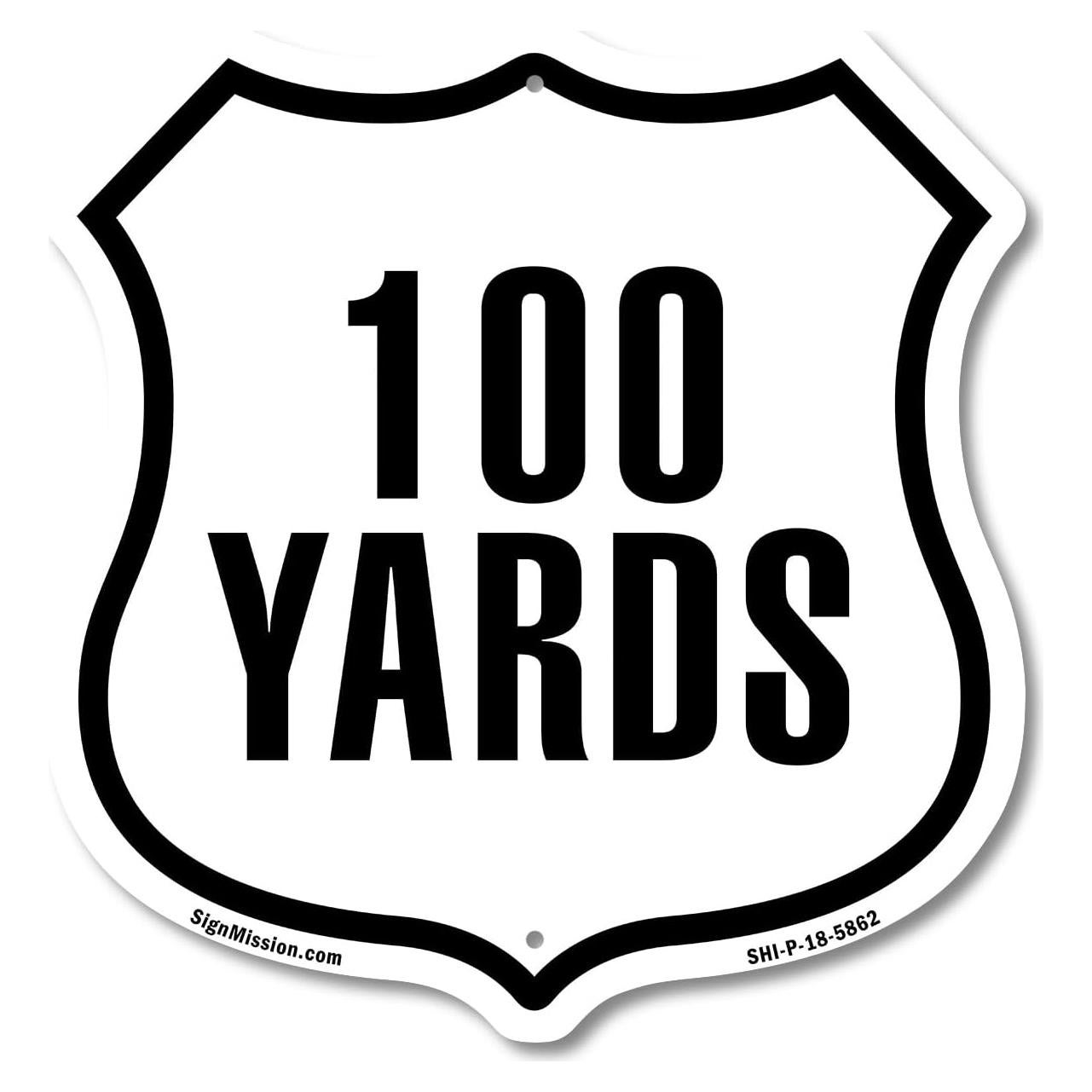 Marcador de Distancia 5K SignMission 30x30 cm Aluminio Resistente