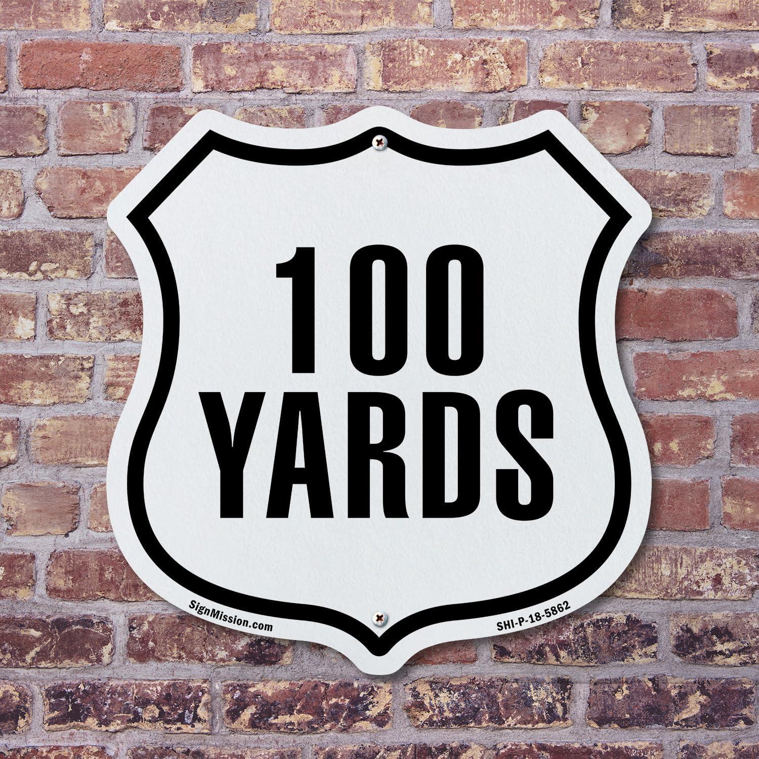 Marcador de Distancia 5K SignMission 30x30 cm Aluminio Resistente