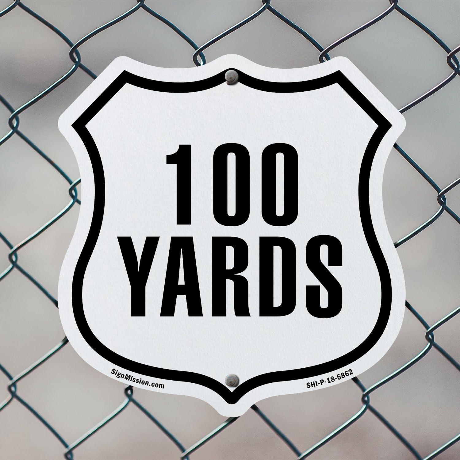 Marcador de Distancia 5K SignMission 30x30 cm Aluminio Resistente