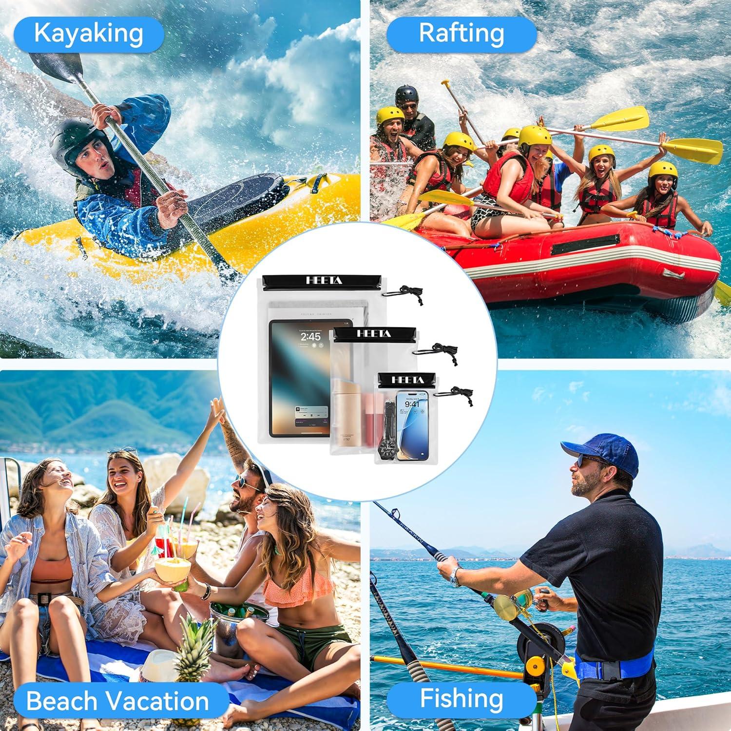 HEETA Paquete de 5 Bolsas Secas Impermeables 40.4x26.9cm