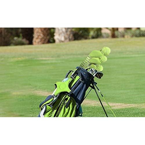 Cubiertas de Cabeza de Golf Scott Edward Juego de 3 Rayas Verdes