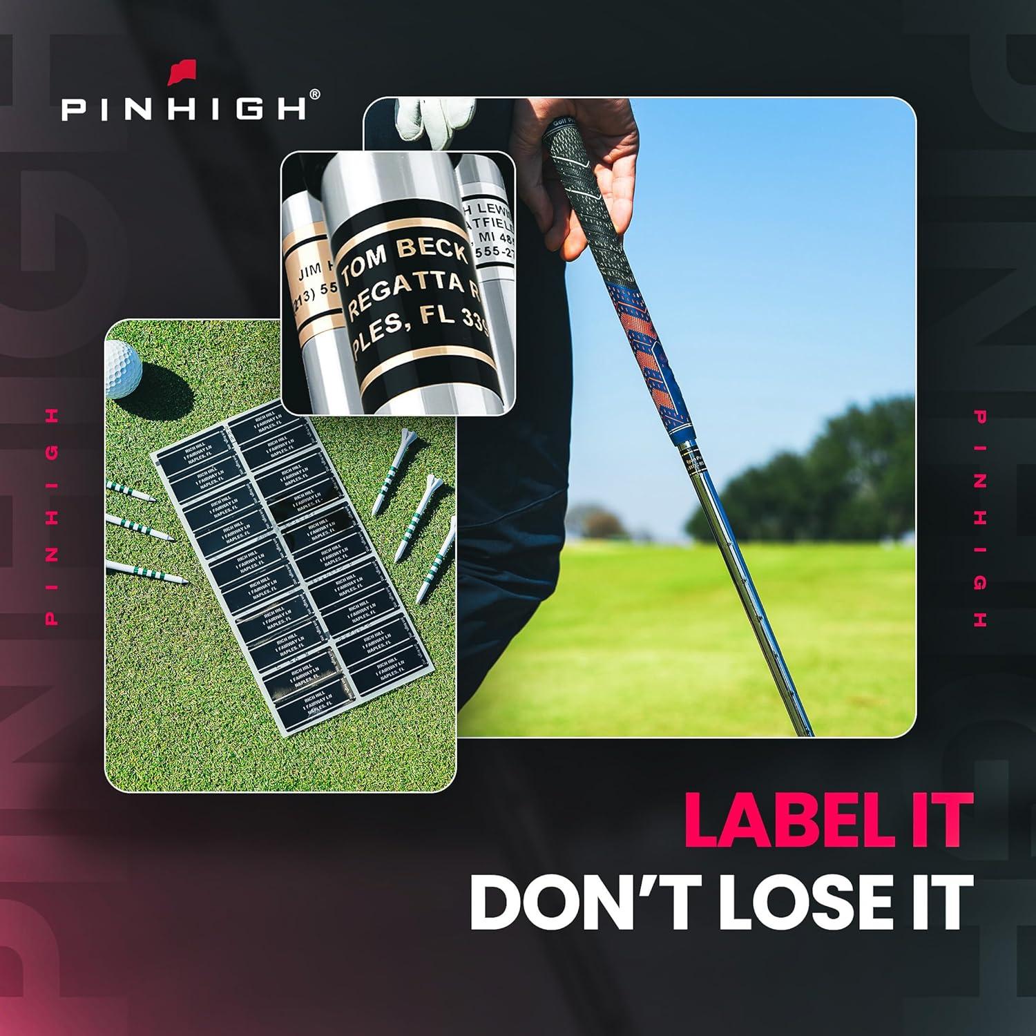 Etiquetas de Identificación Personalizadas Pin High - Juego de 20