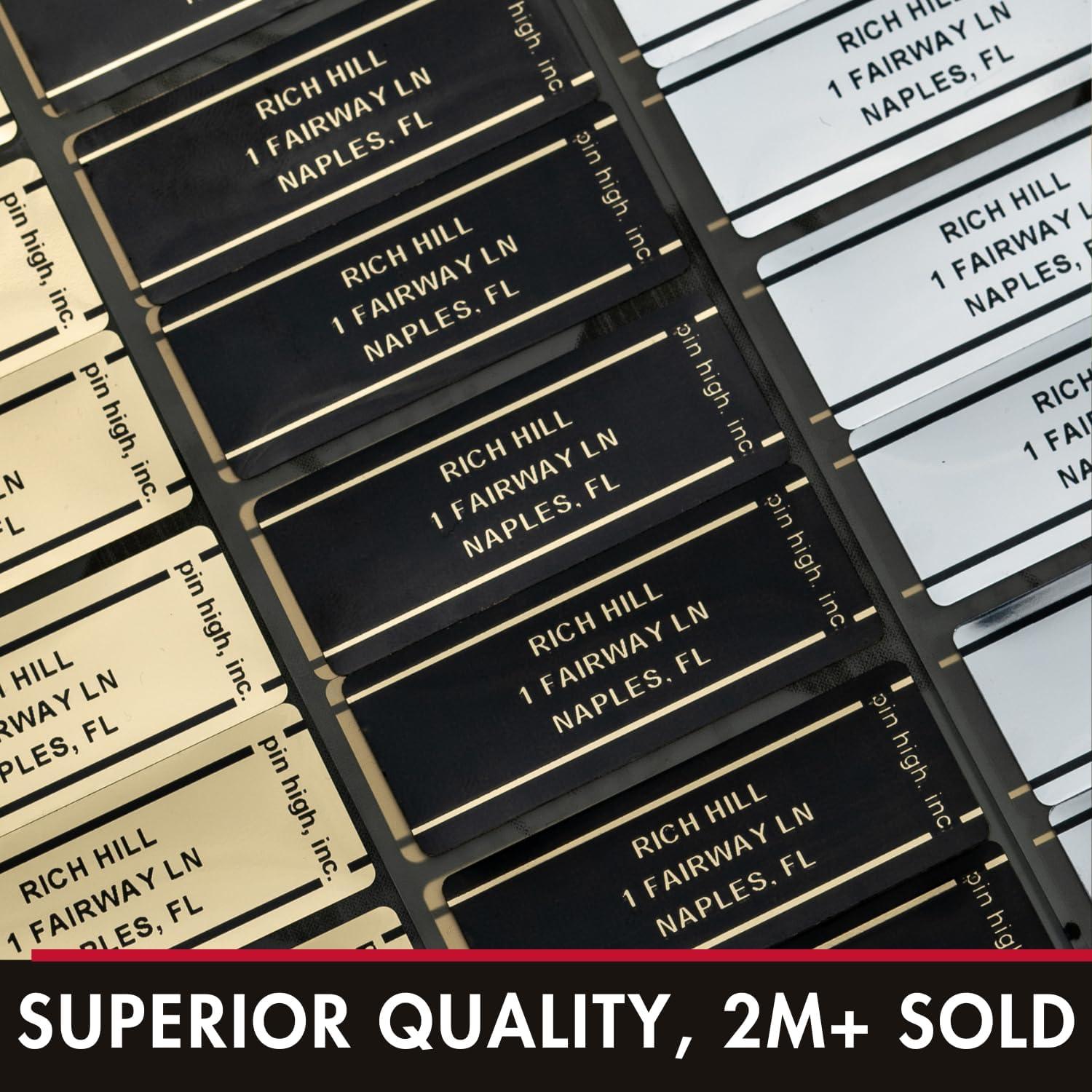 Etiquetas de Identificación Personalizadas Pin High - Juego de 20