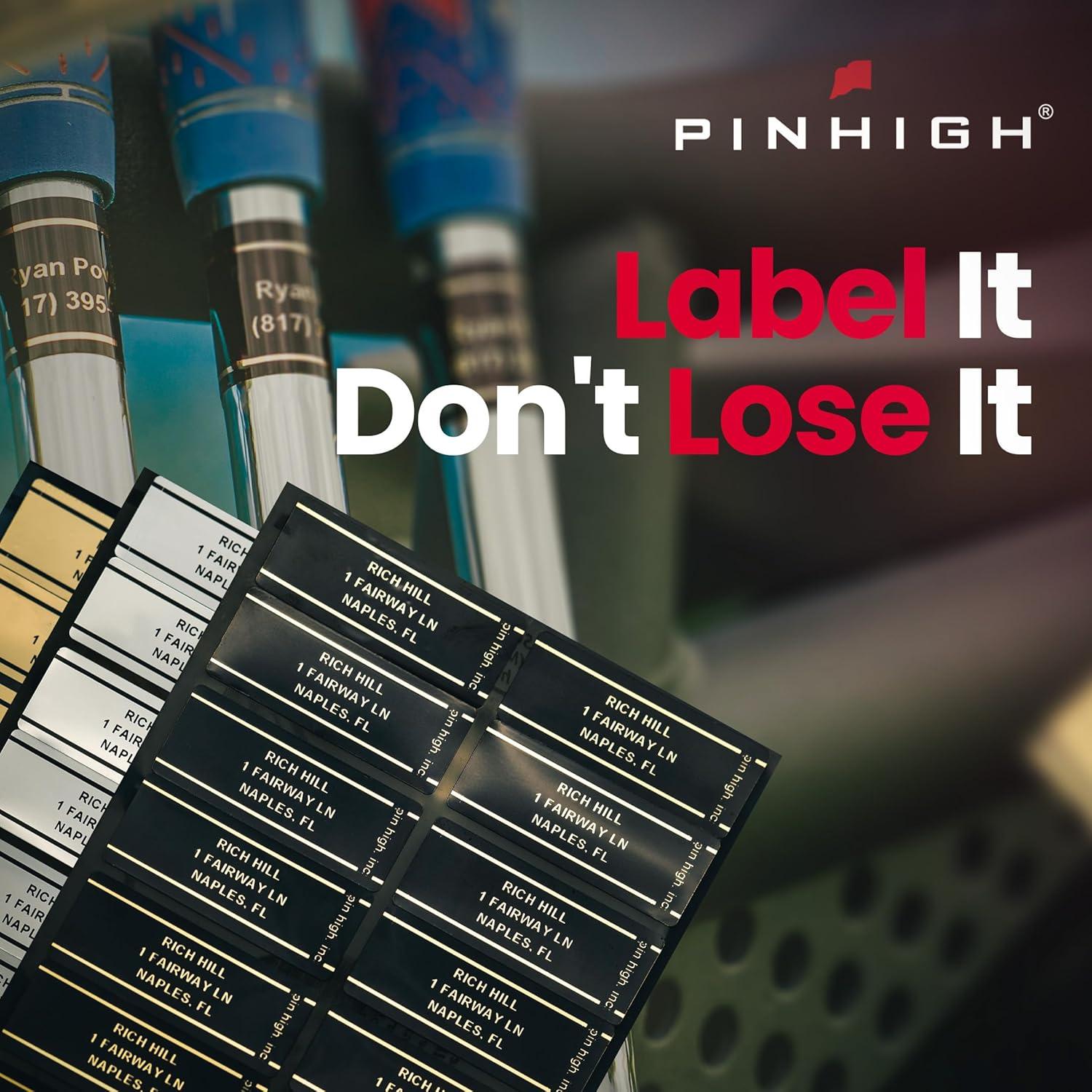 Etiquetas de Identificación Personalizadas Pin High - Juego de 20