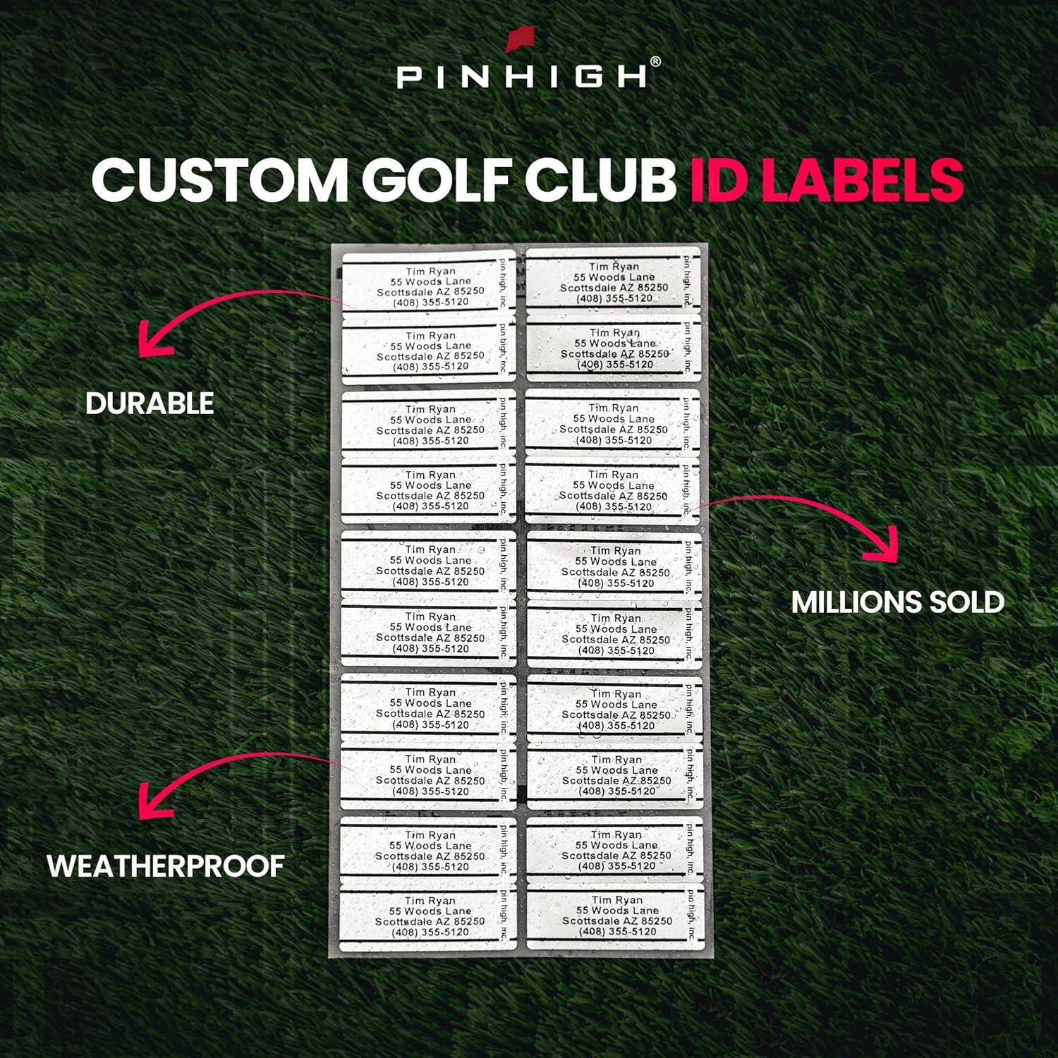 Etiquetas de Identificación Personalizadas Pin High - Juego de 20