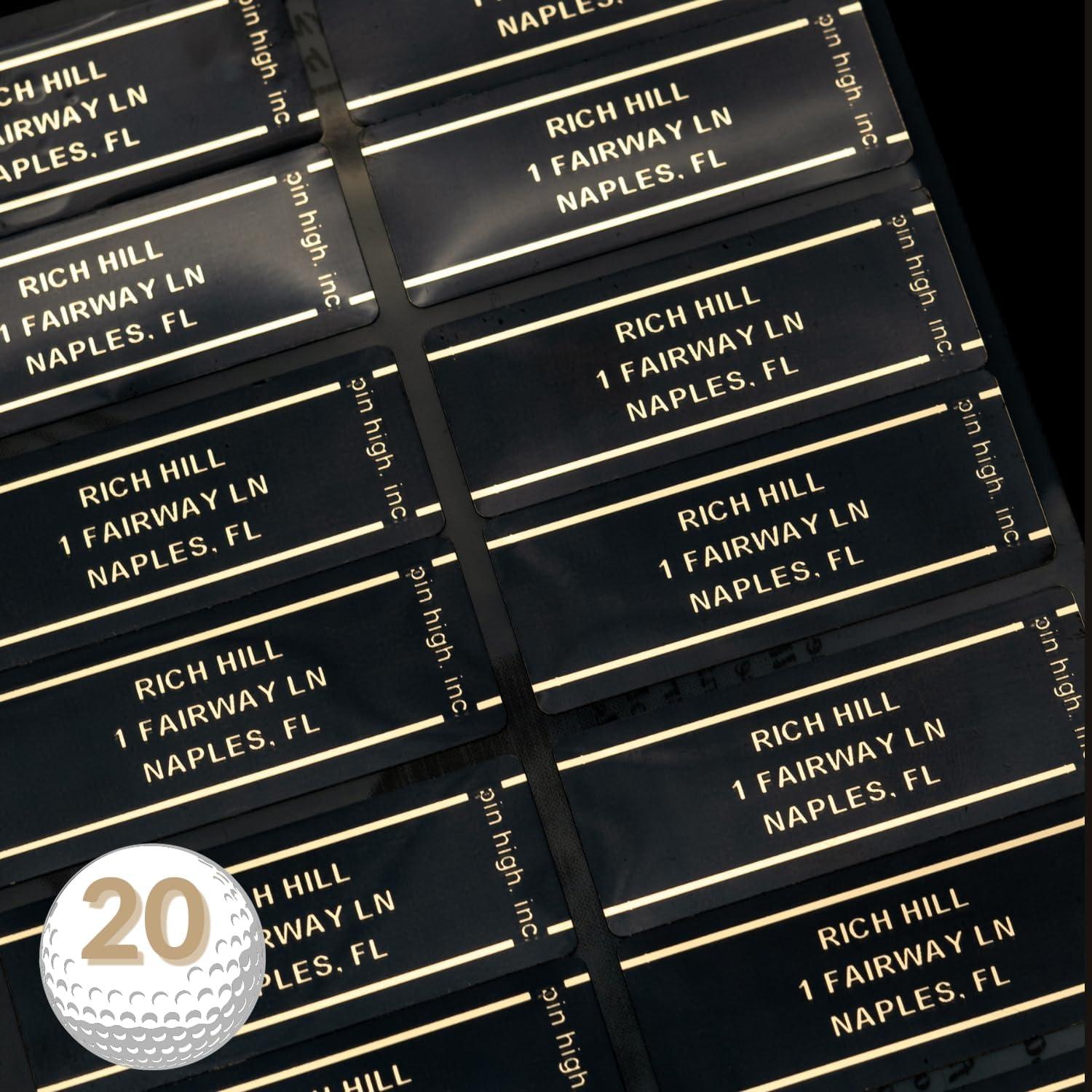 Etiquetas de Identificación Personalizadas Pin High - Juego de 20