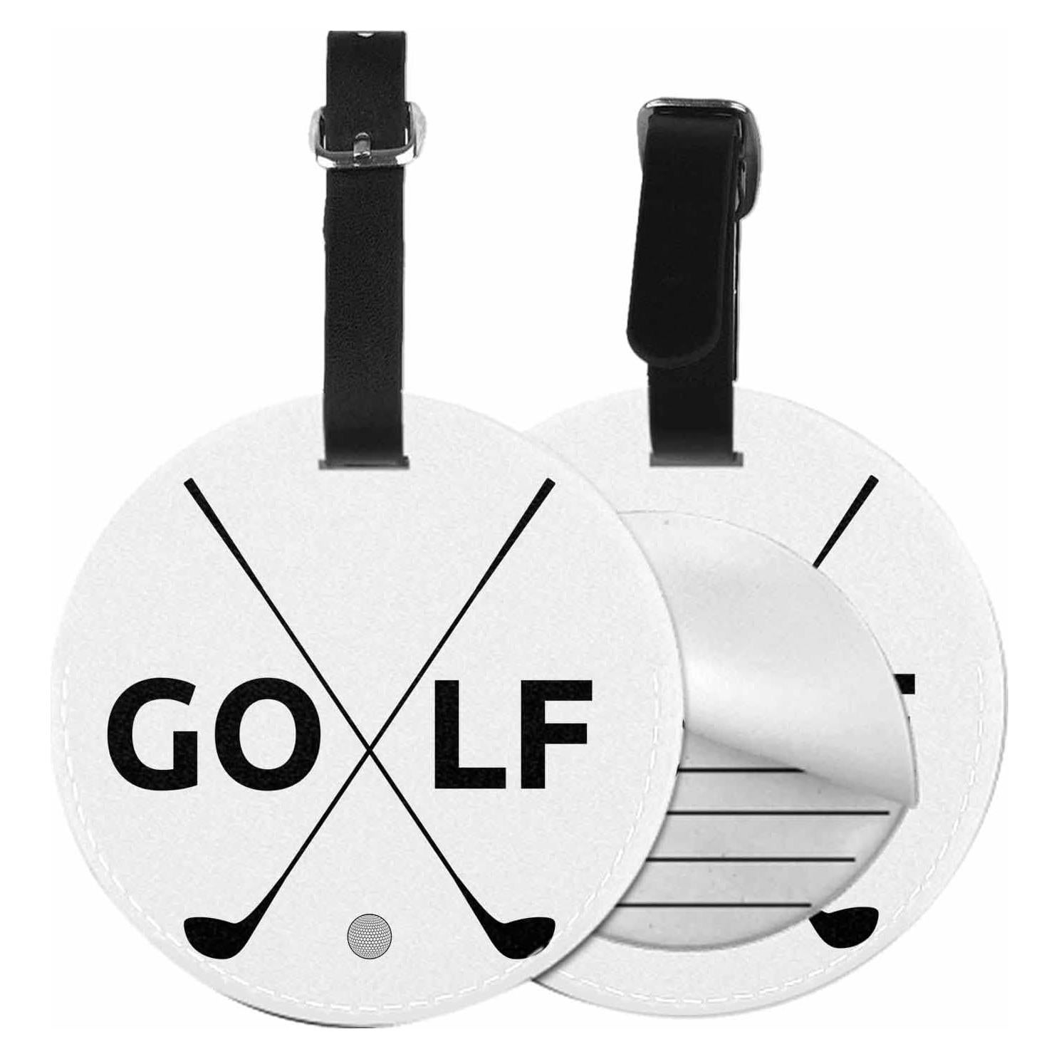Etiqueta de Equipaje Redonda TKS MITLAN de Cuero PU Golf
