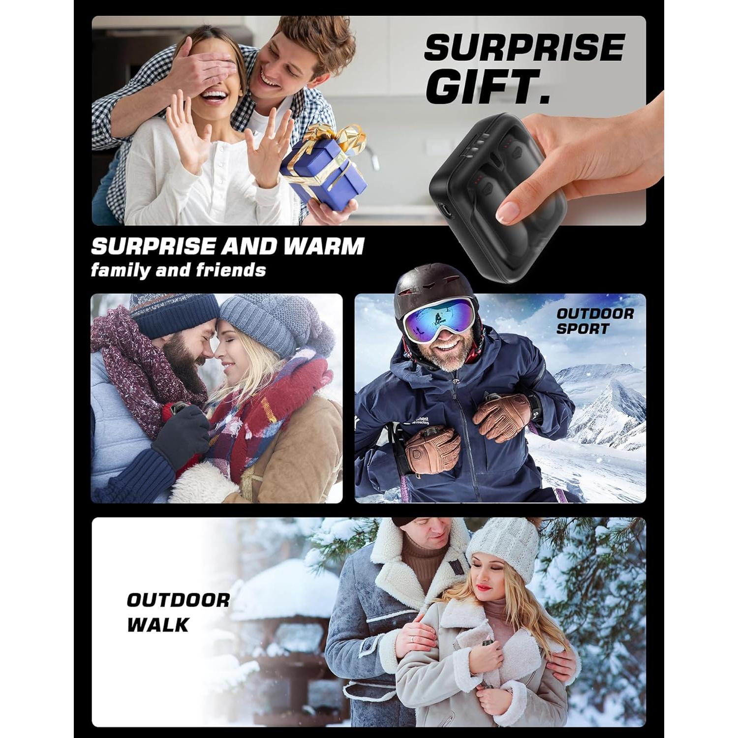 Calentadores de Manos Recargables Kesguar 14000mAh - Paquete de 2