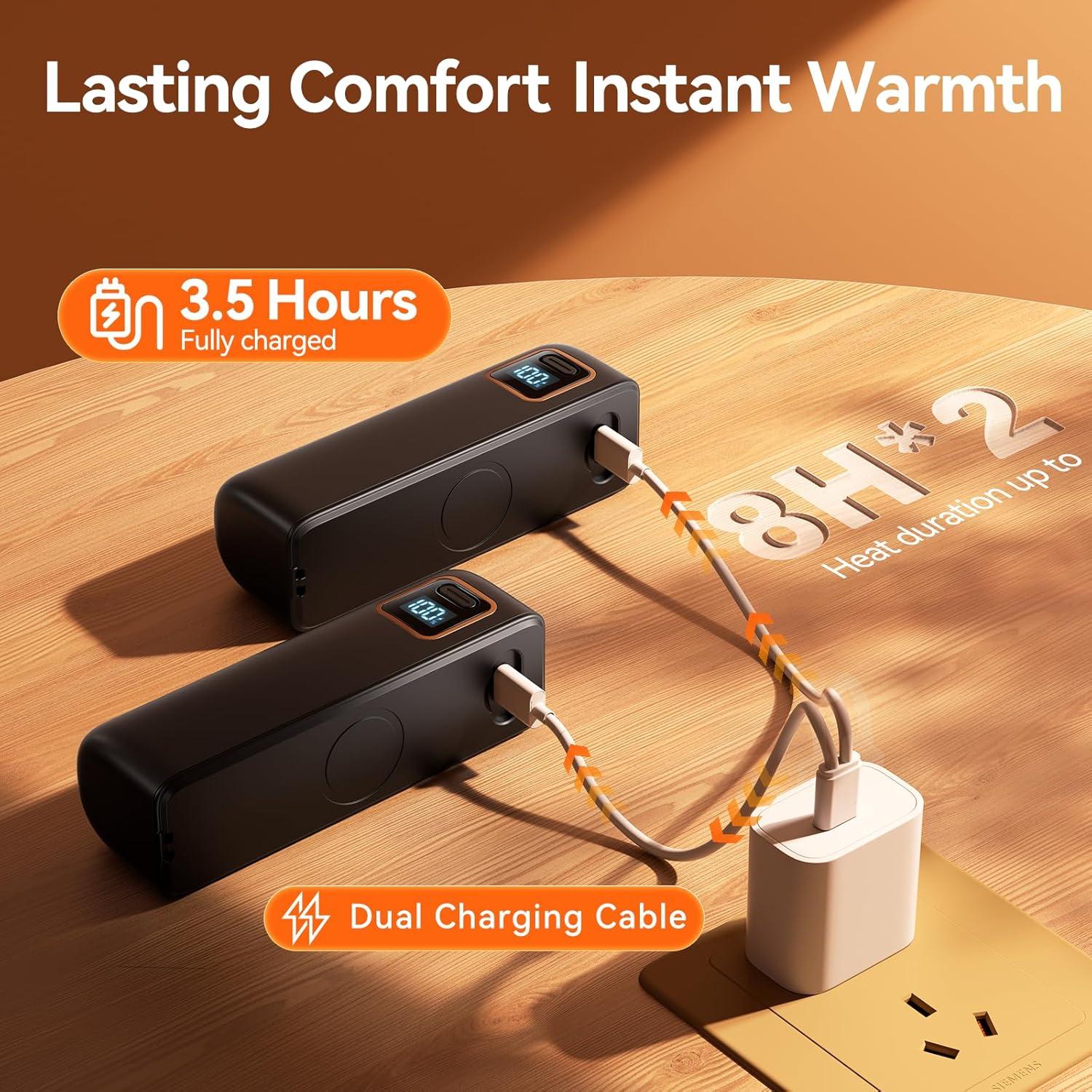 Calentadores de Manos Recargables DIGIX 6000mAh 2 Piezas