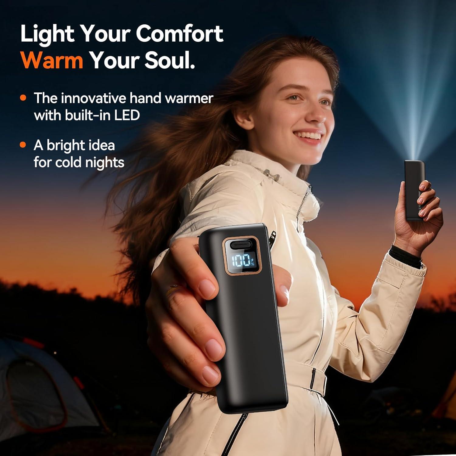 Calentadores de Manos Recargables DIGIX 6000mAh 2 Piezas