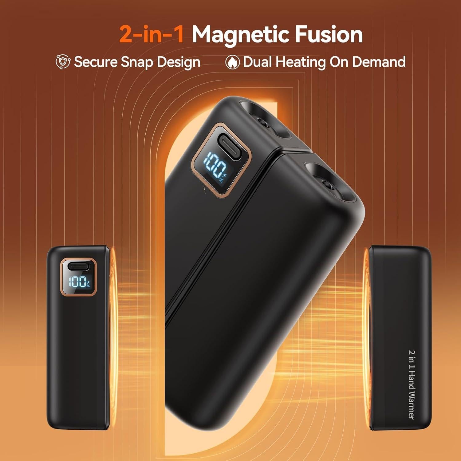 Calentadores de Manos Recargables DIGIX 6000mAh 2 Piezas