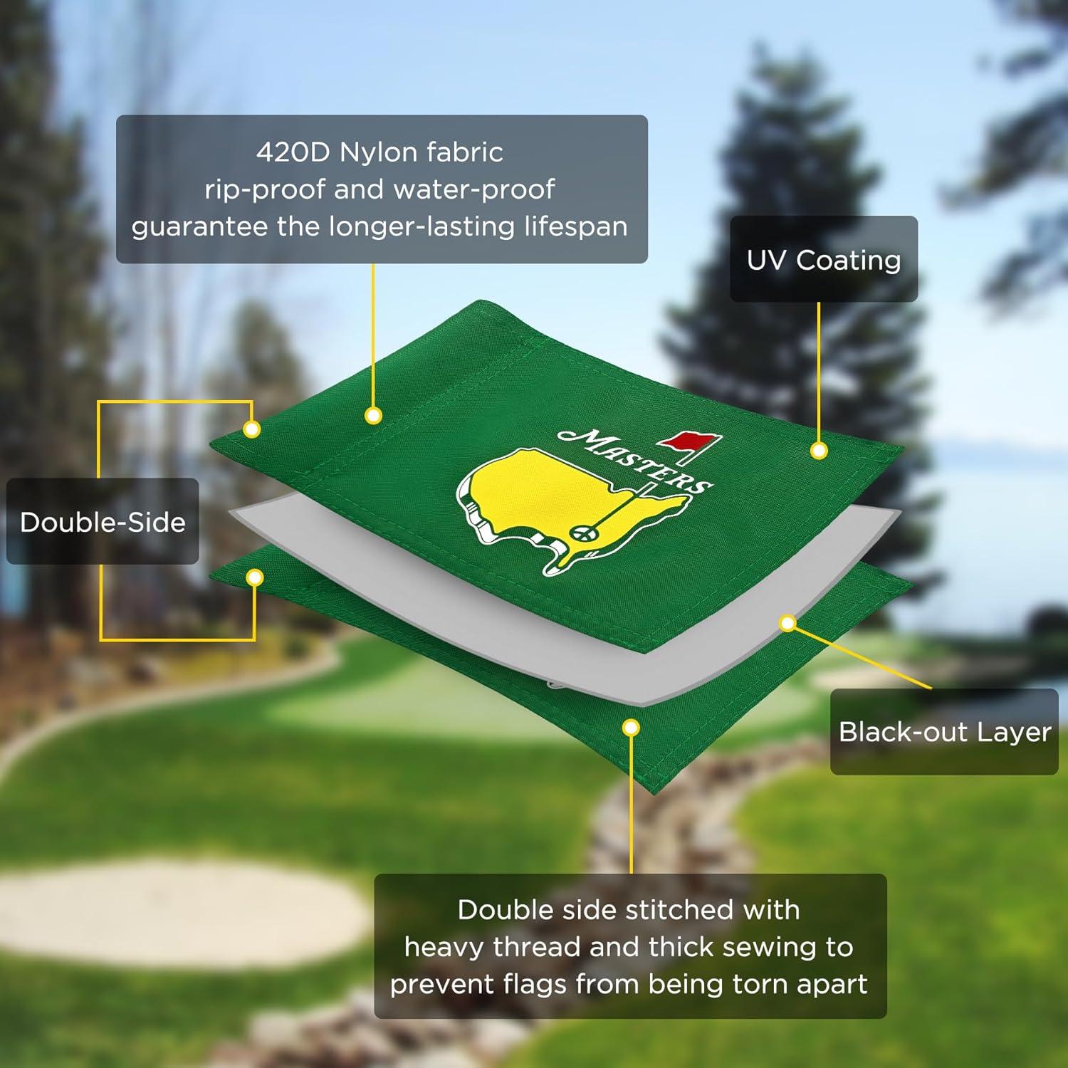 Bandera de Mini Golf CoGolfing 20x15 cm Doble Cara Nylon 420D