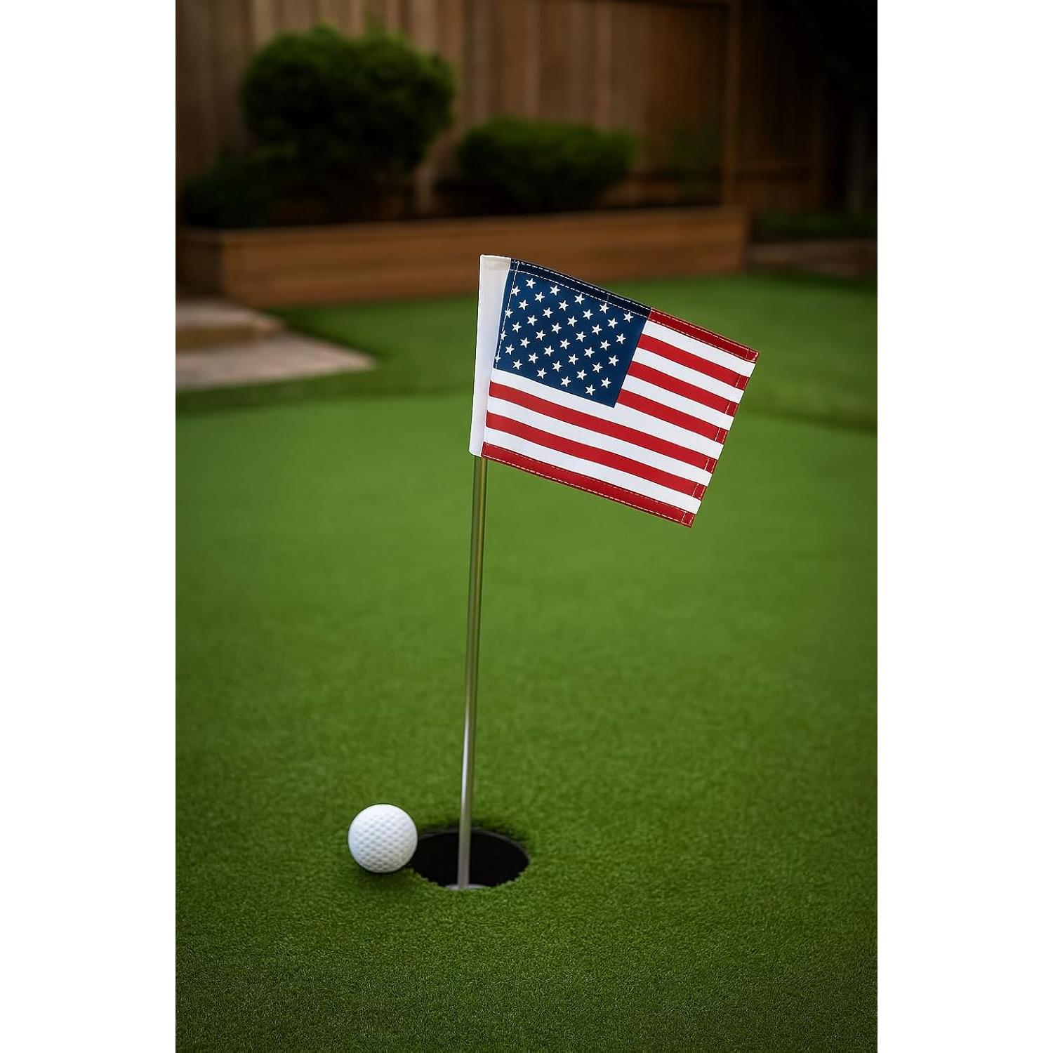 Bandera de Golf LUIVU de Poliester 20x15 cm Doble Cara