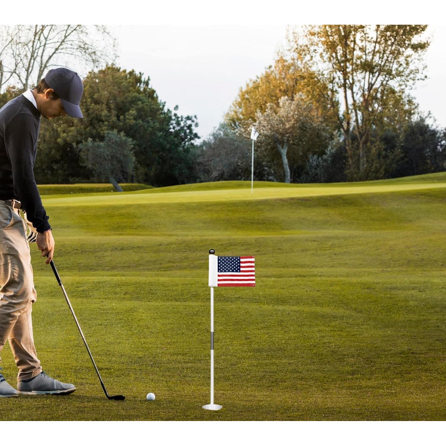 Bandera de Golf LUIVU de Poliester 20x15 cm Doble Cara