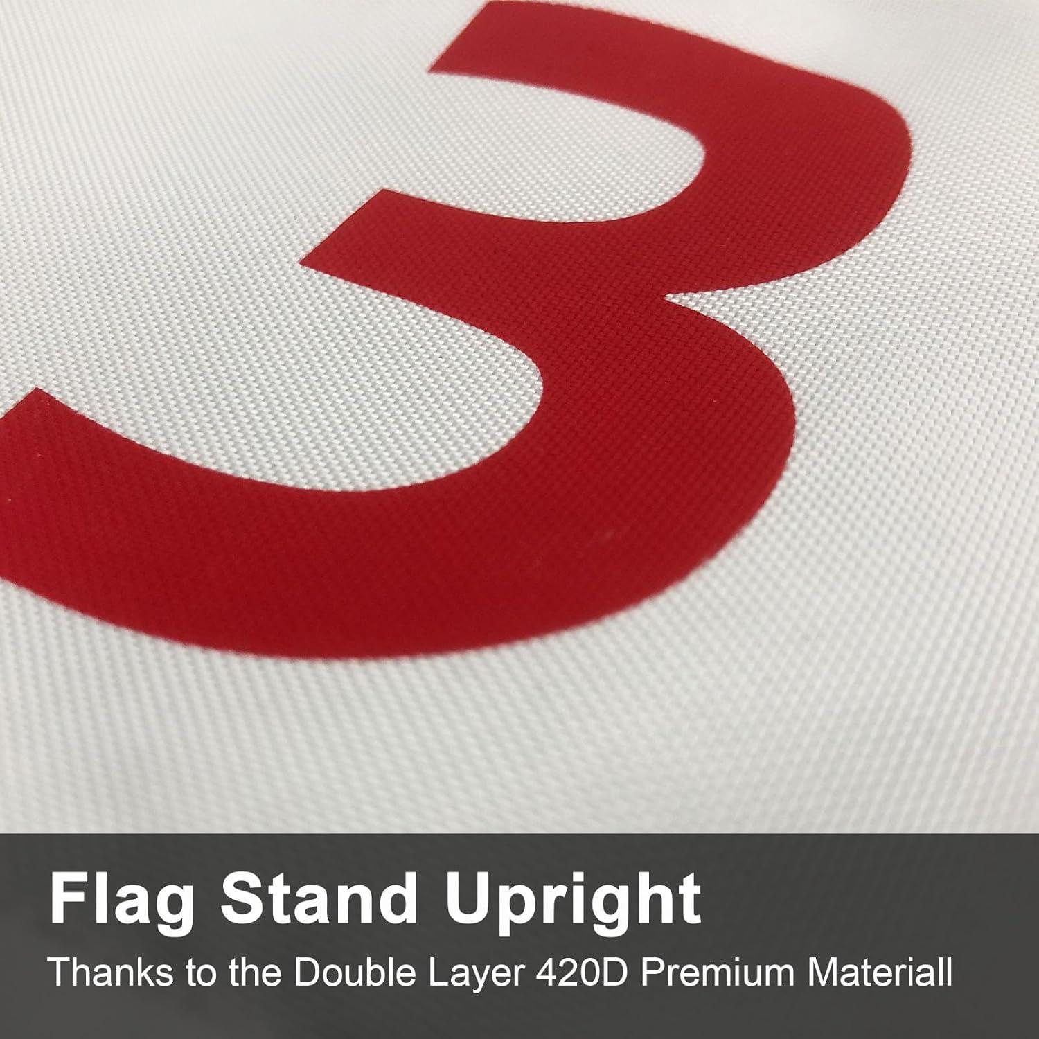 Banderas de Golf Crestgolf 4 PCS Nylon 420D 20x15 cm