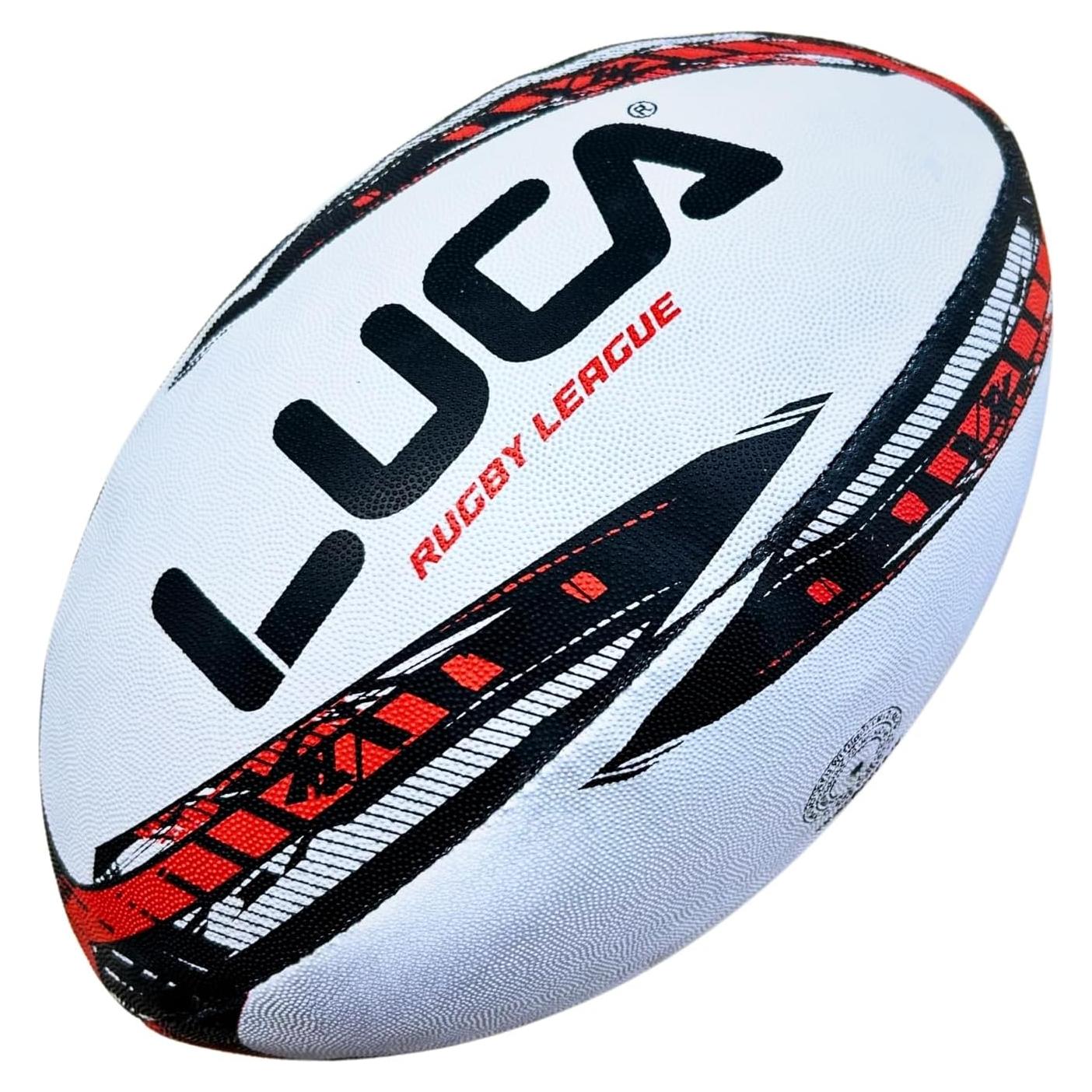 Balón de Rugby LUCA Tamaño 5 Cosido a Mano Resistente al Agua