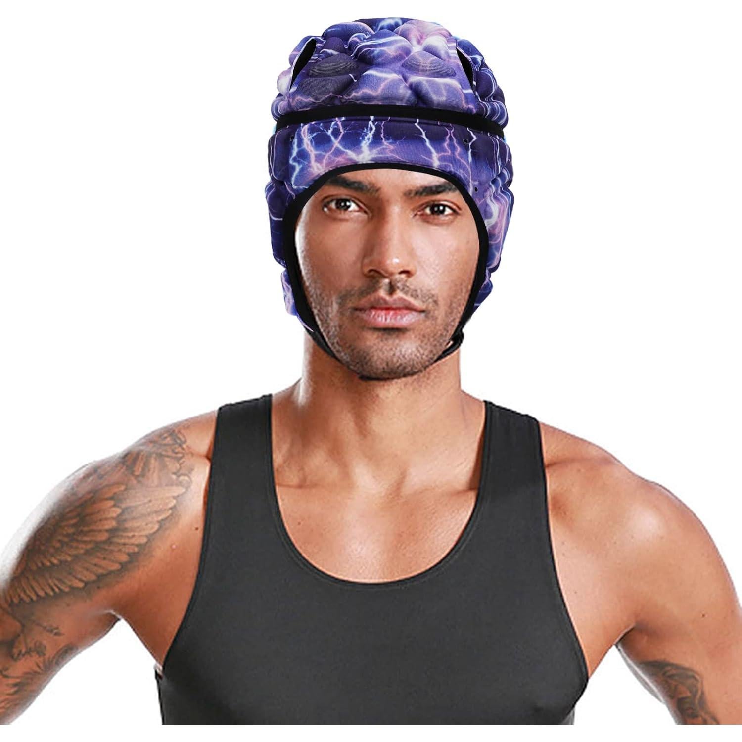 Casco de Rugby NICEYST FIT-EQT-121-124-XQ Acolchado Ajustable