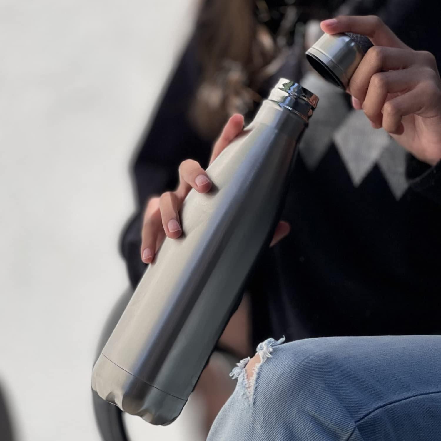 Botella de Agua Acero Inoxidable LaserGram 500ml Personalizada