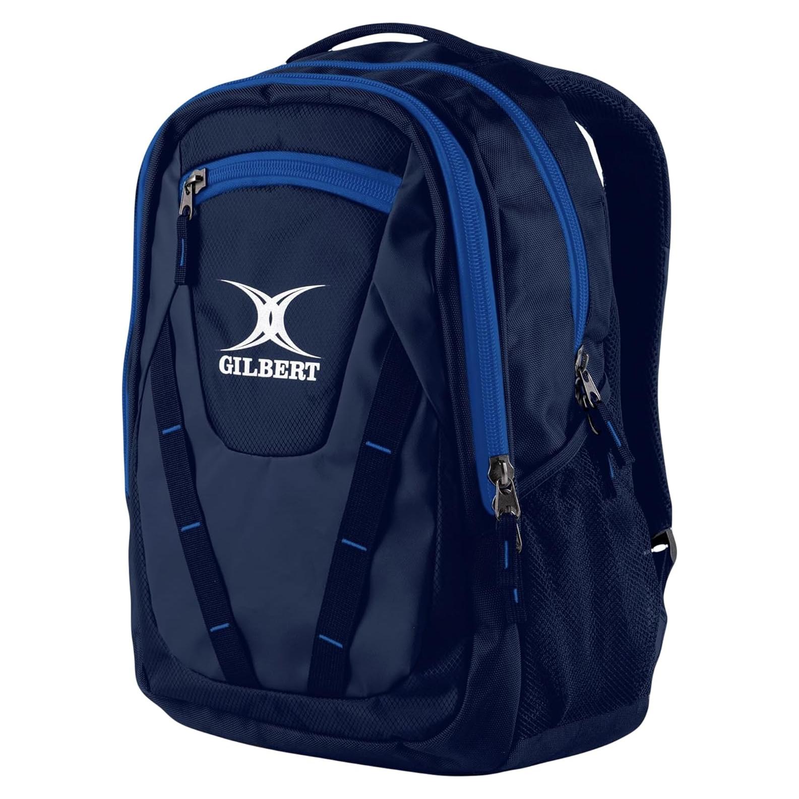 Mochila Club Gilbert V4 para Rugby - Marino/Real - 2400 cm³