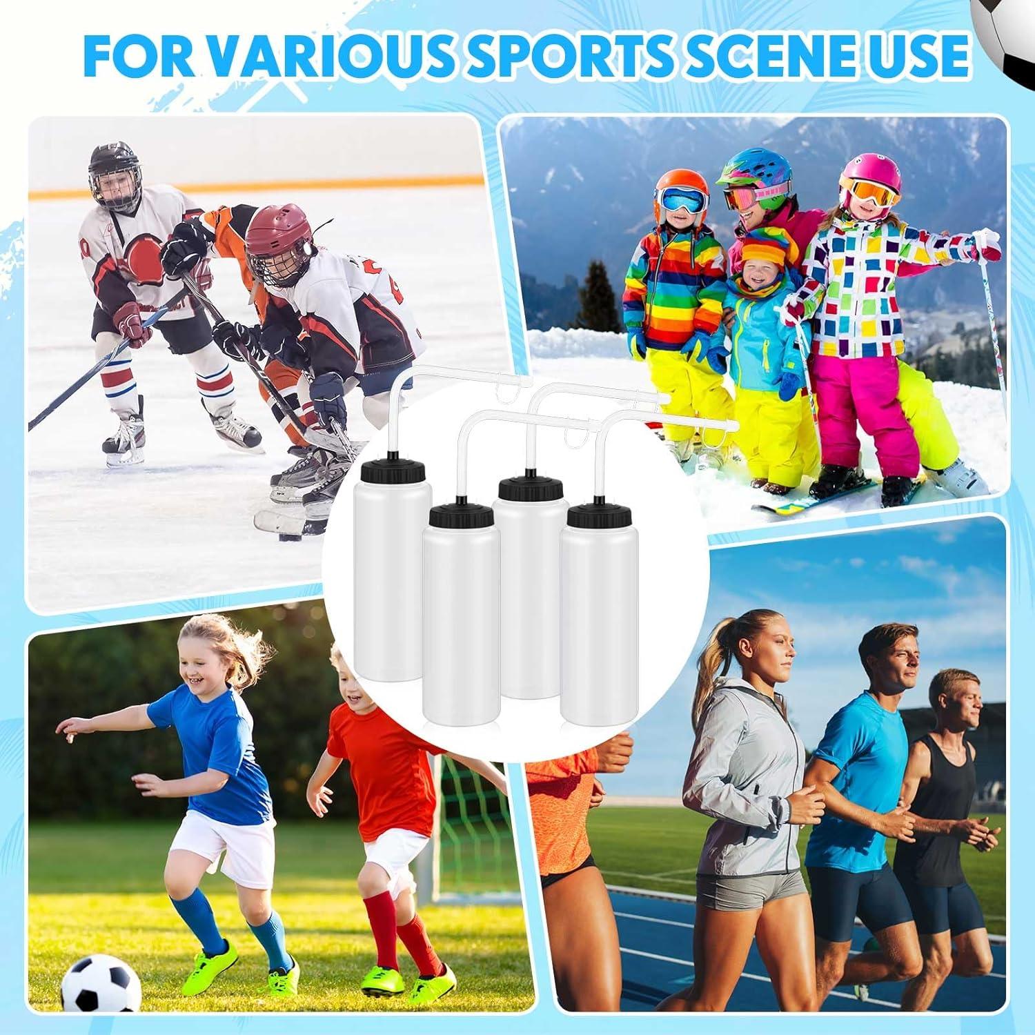 Botellas de Agua Deportivas Domensi 1L con Pajilla - 2 Piezas